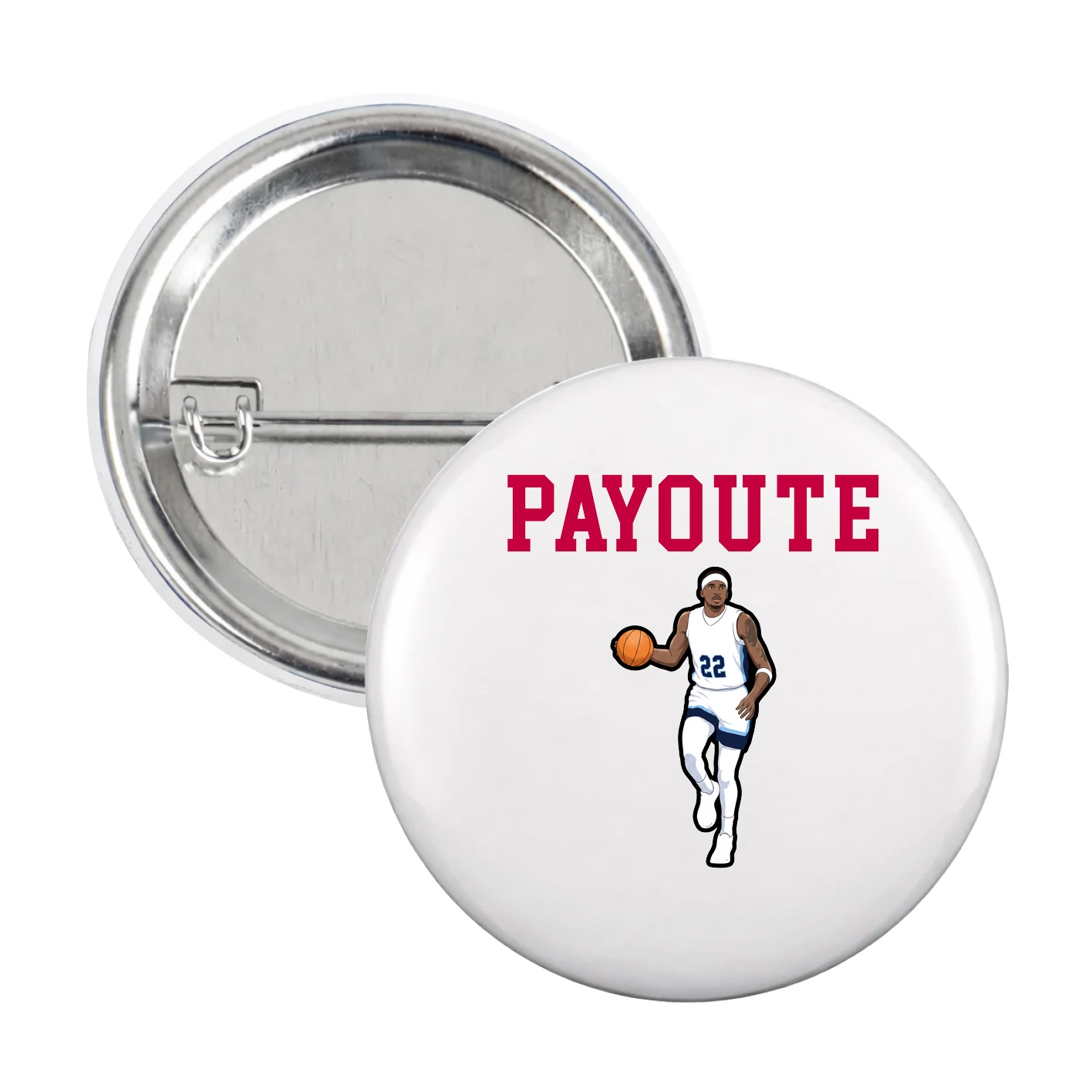 Game Day Button — Shirsey in White