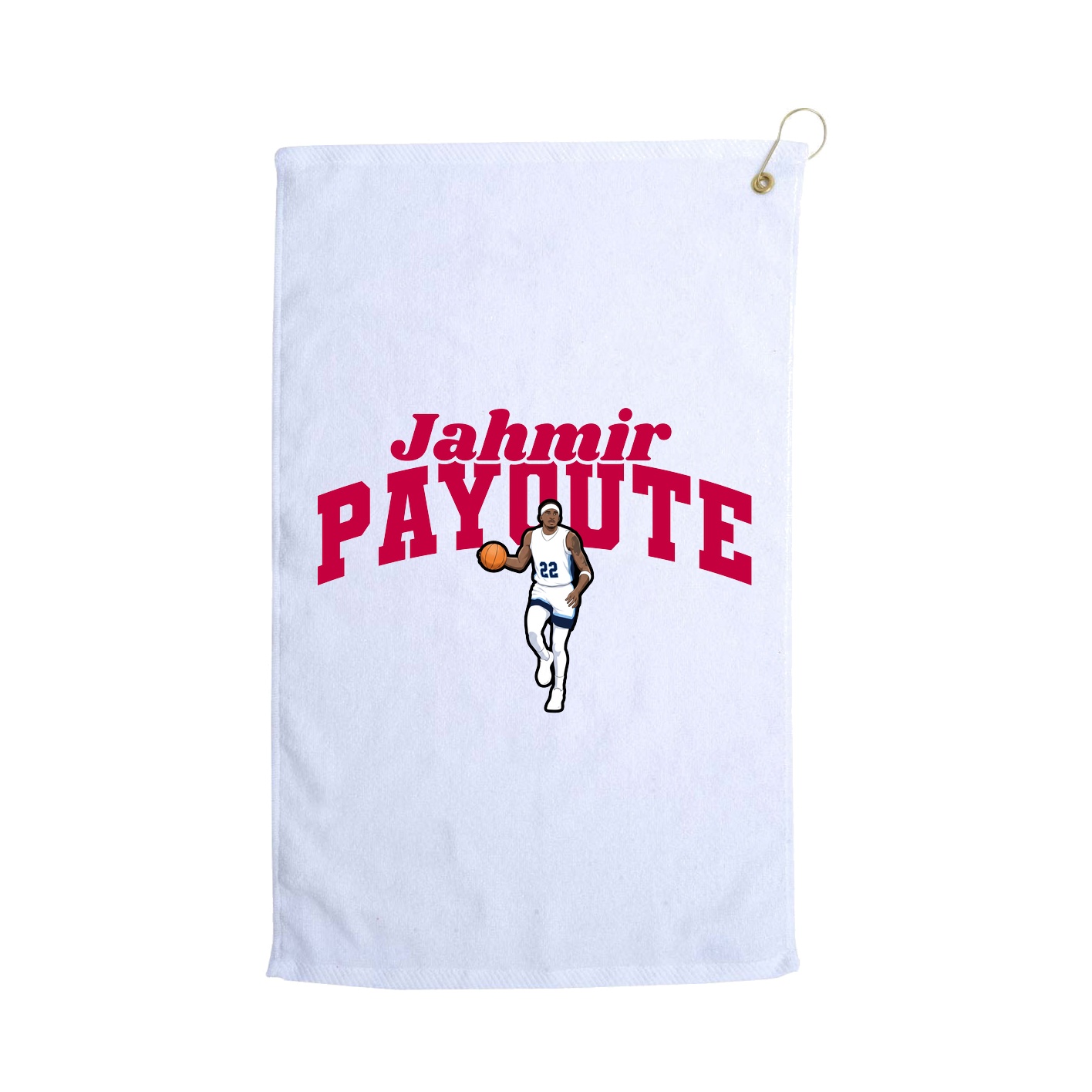Golf Towel — Signature Arch in White