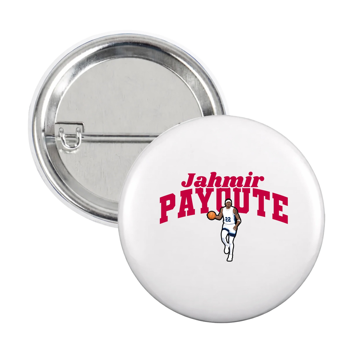 Game Day Button — Signature Arch in White