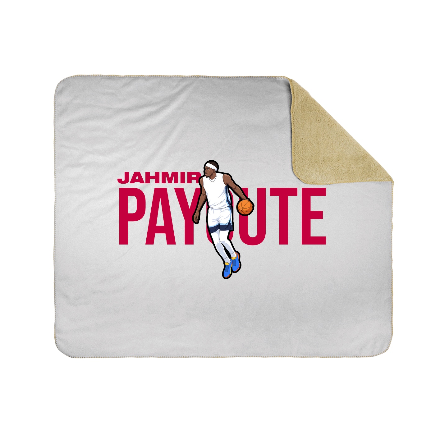 Throw Blanket — Player Name in White
