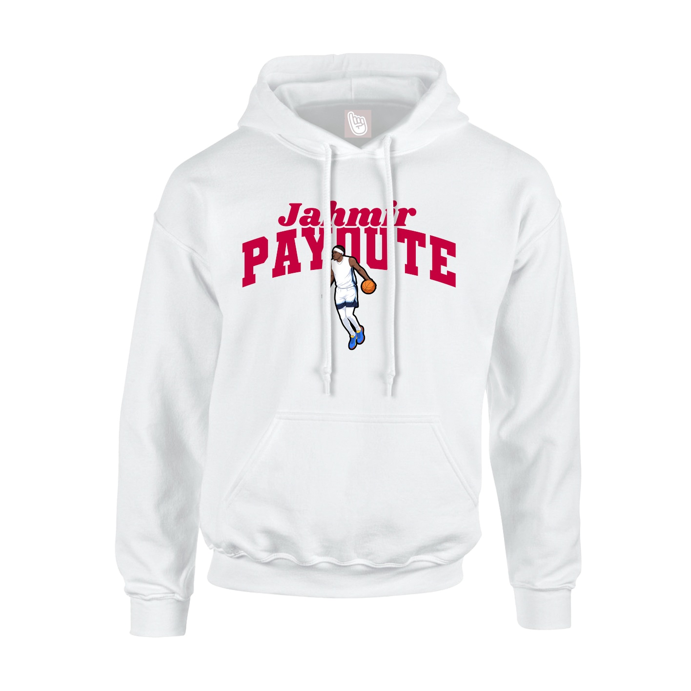 Hoodie — Signature Arch in White