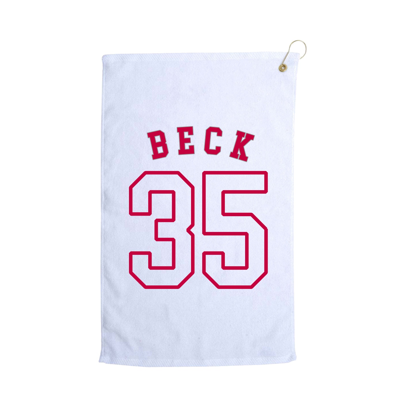 Golf Towel — Shirsey Arch in White