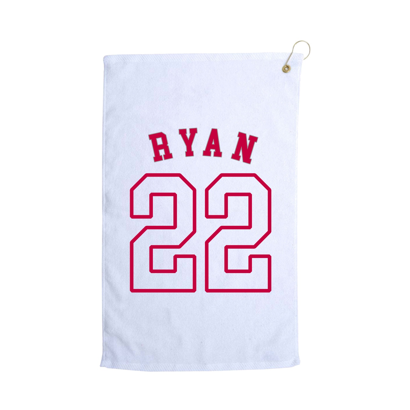 Golf Towel — Shirsey Arch in White