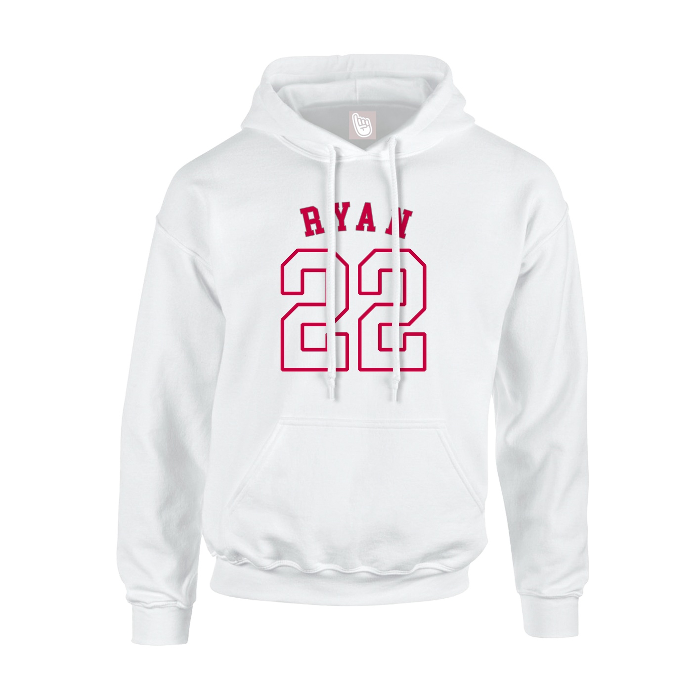 Youth Hoodie — Shirsey Arch in White