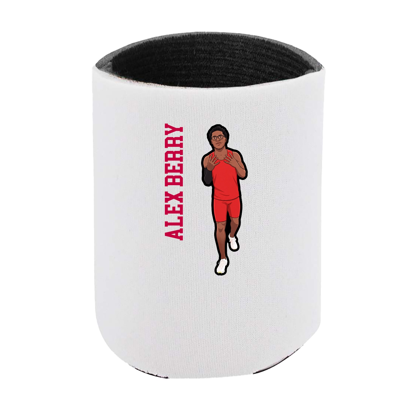 Can Holder — Name Vertical in White