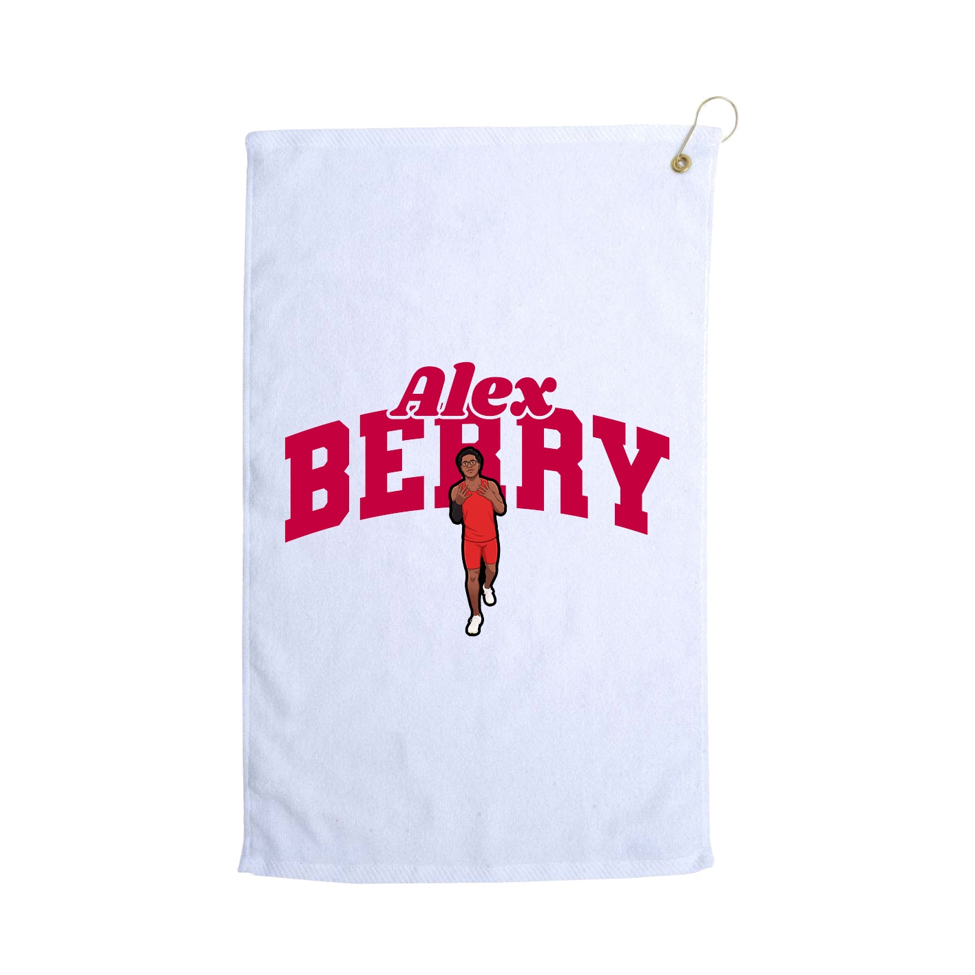 Golf Towel — Signature Arch in White