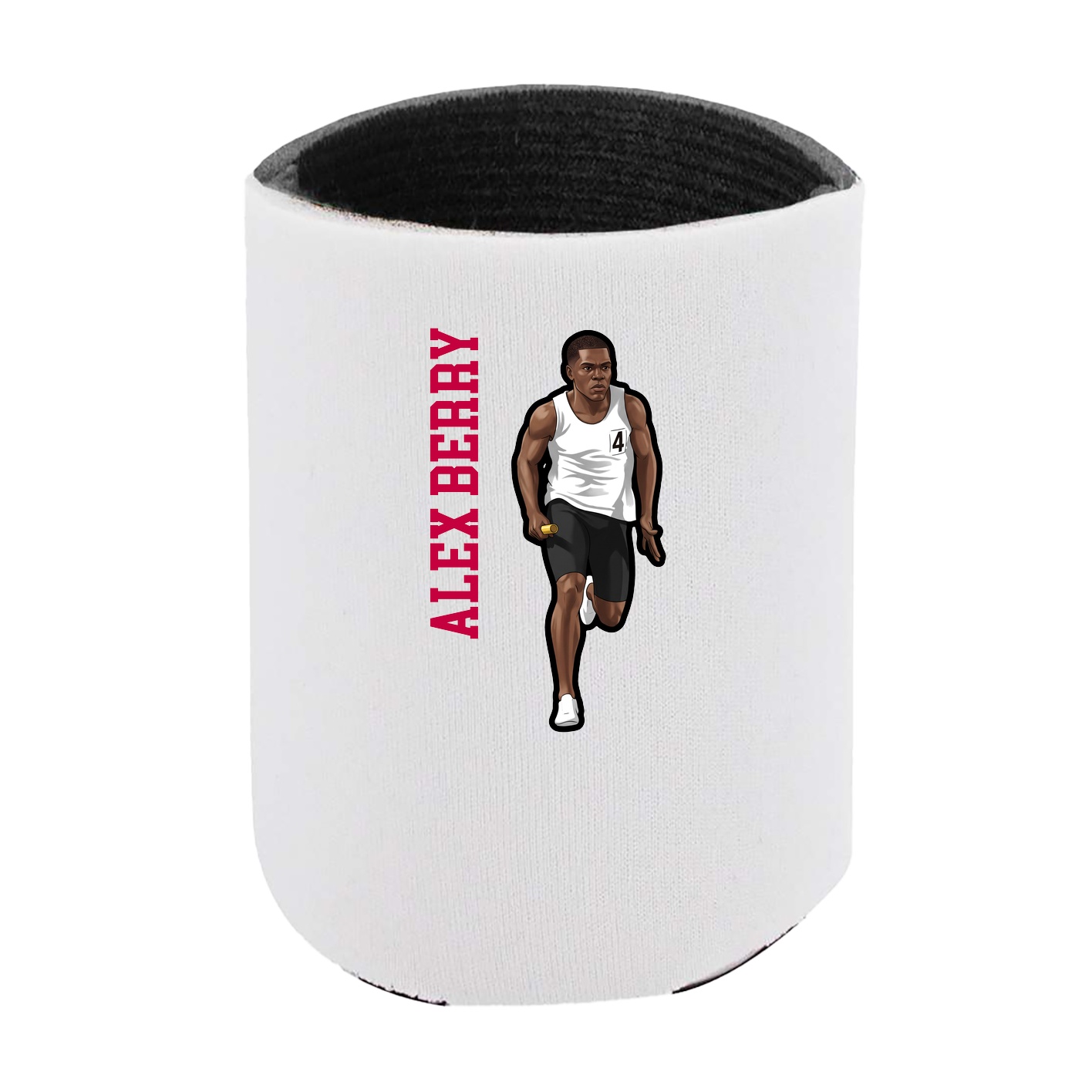 Can Holder — Name Vertical in White