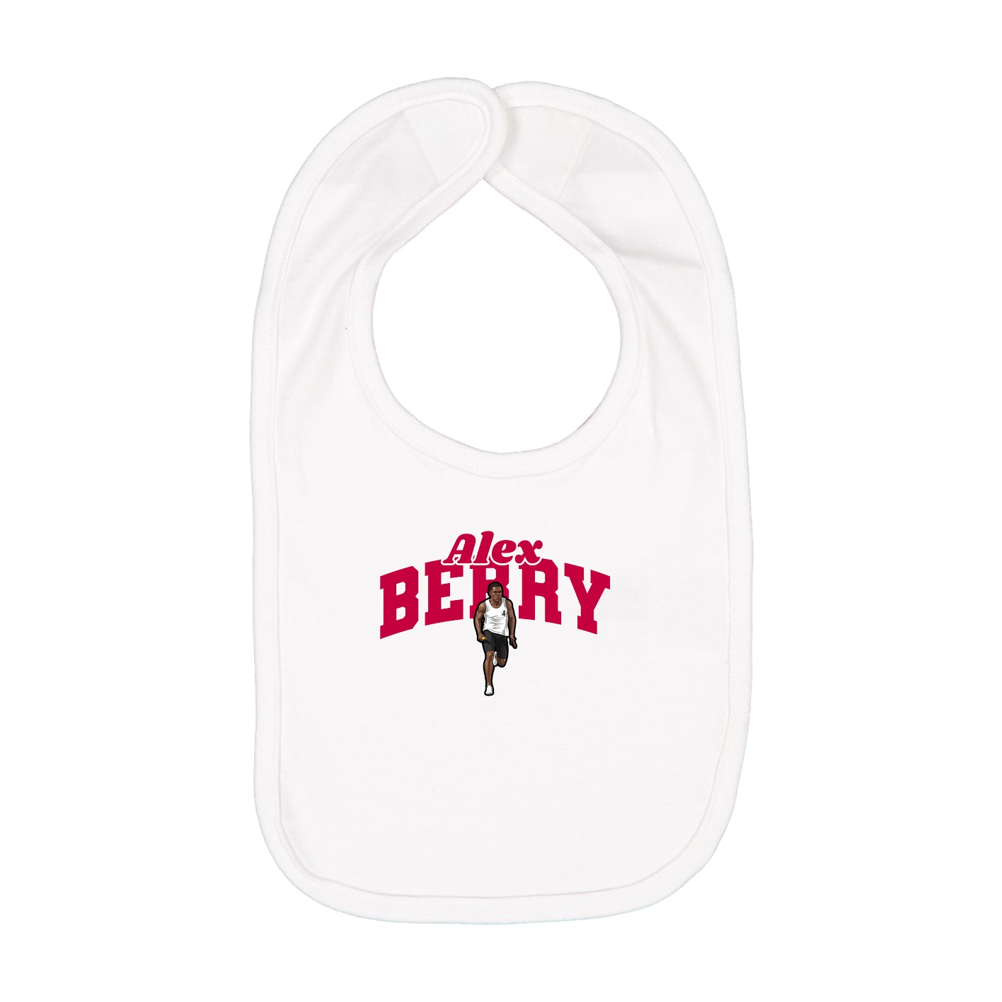 Infant Bib — Signature Arch in White