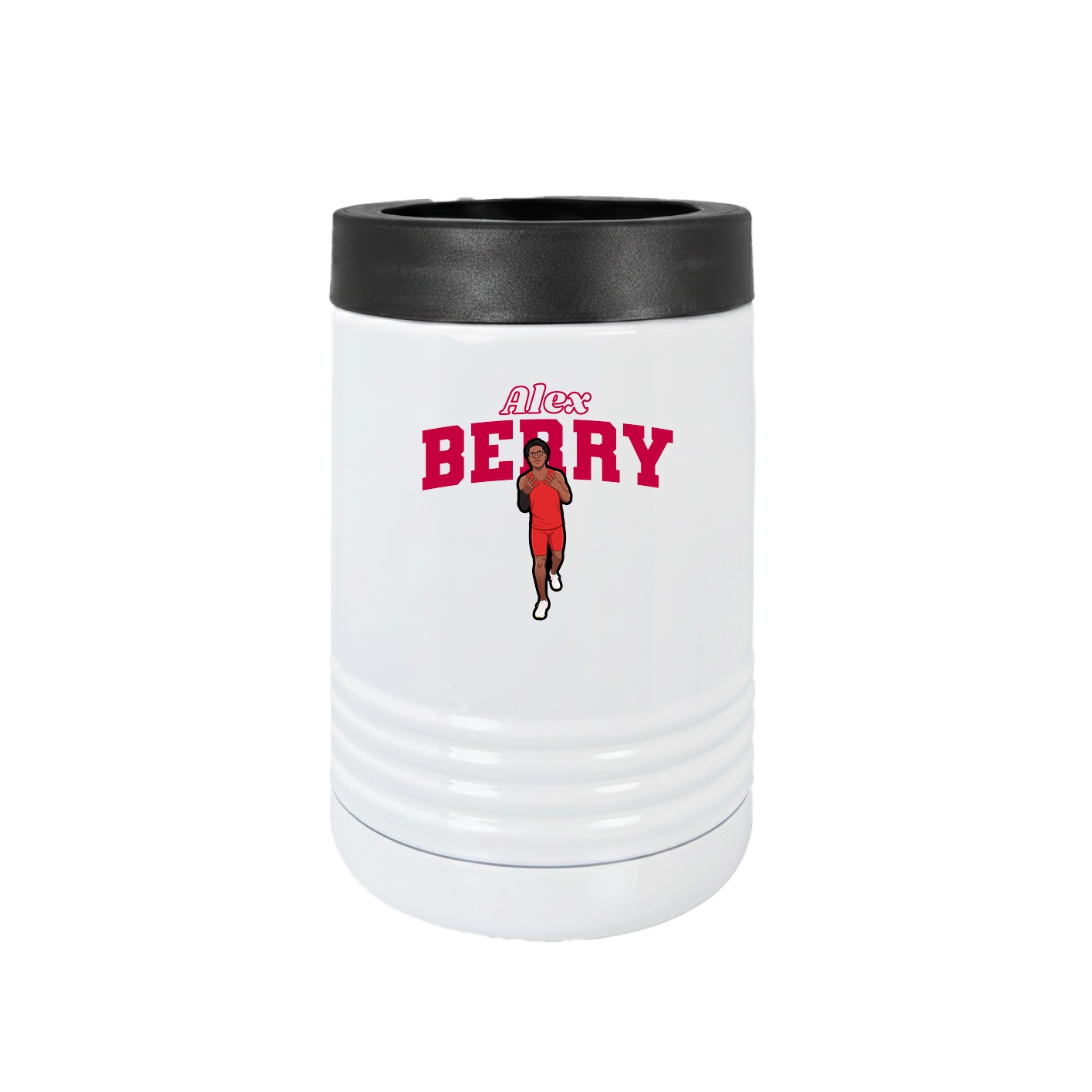 Beverage Holder — Name Arch in White