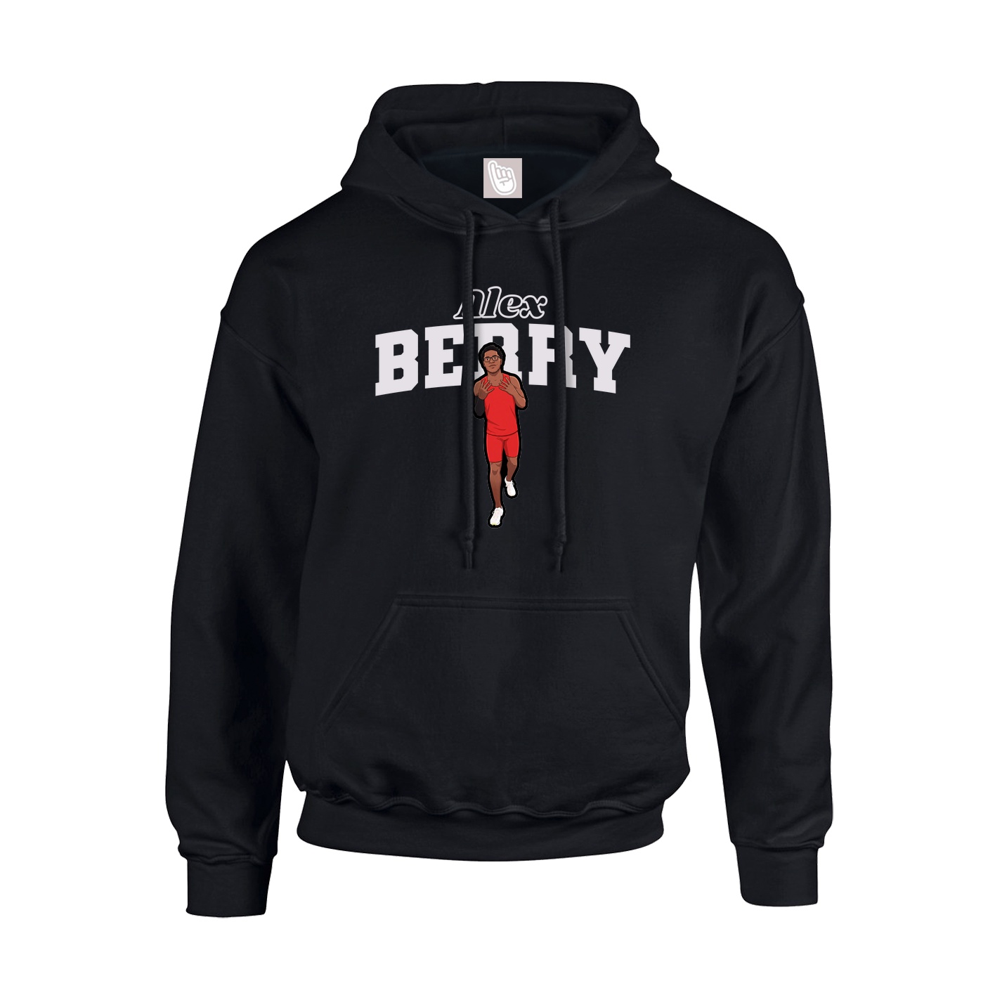 Hoodie — Name Arch in Black