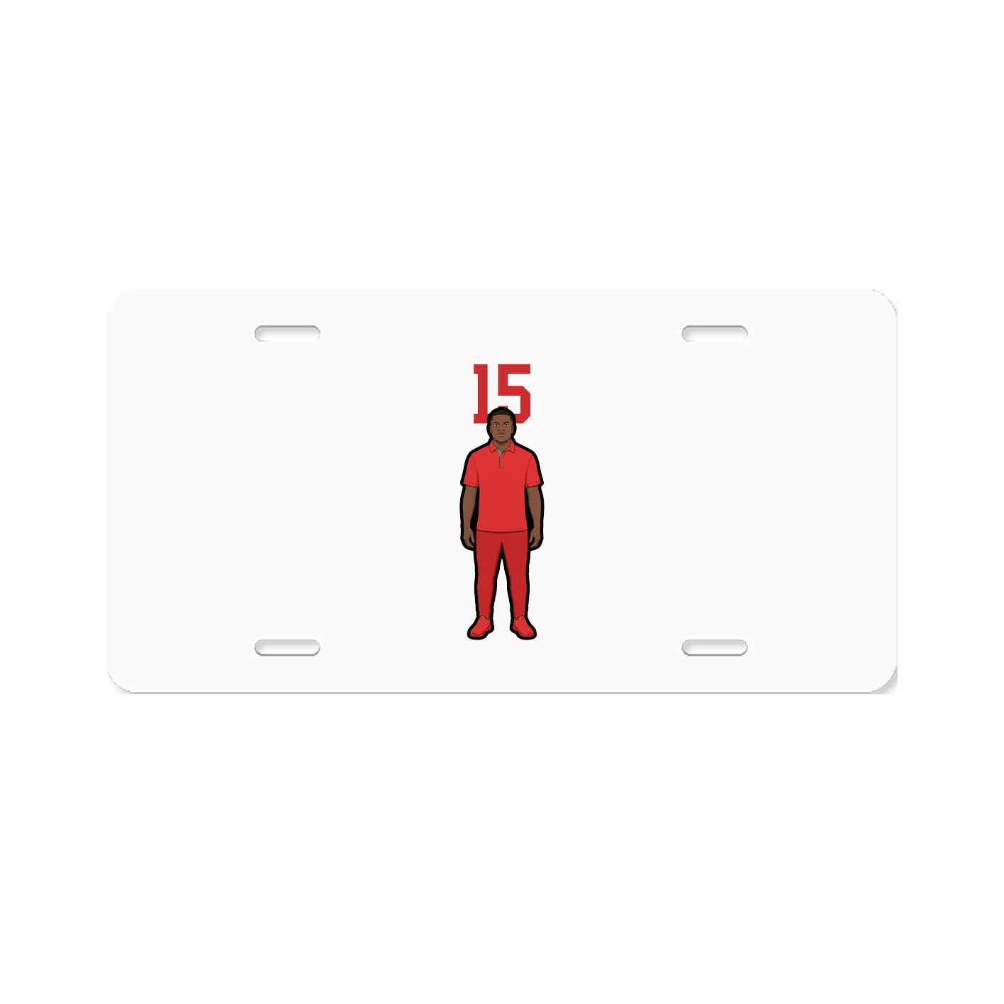 License Plate — Number Top in Classic