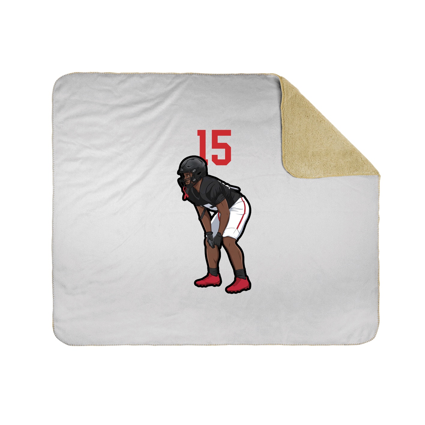 Throw Blanket — Number Top in White