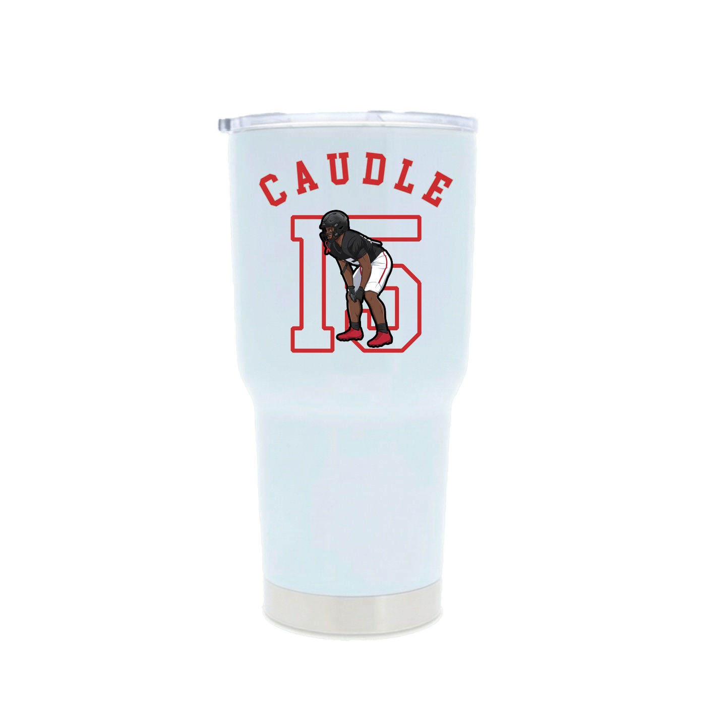 30oz Stainless Steel Tumbler — Shirsey Arch in White