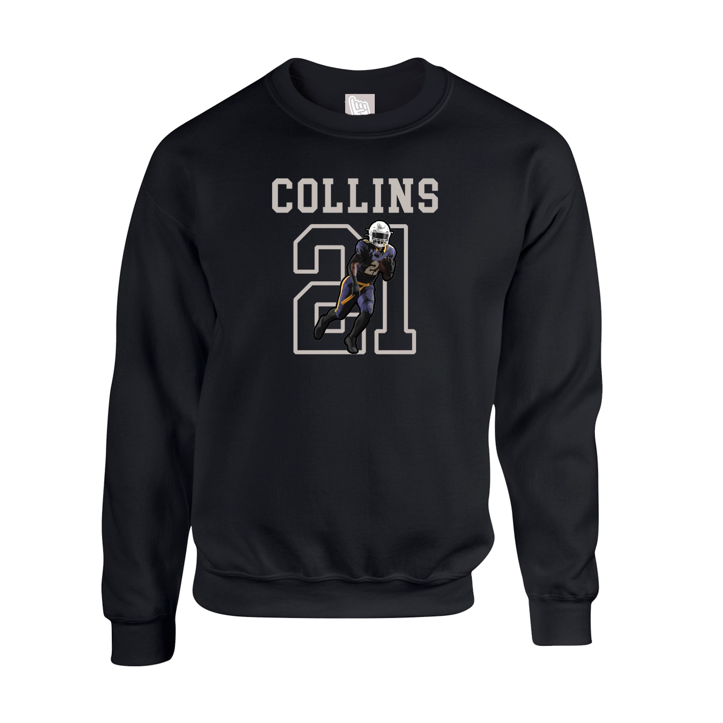Fleece Crew — Shirsey in Black