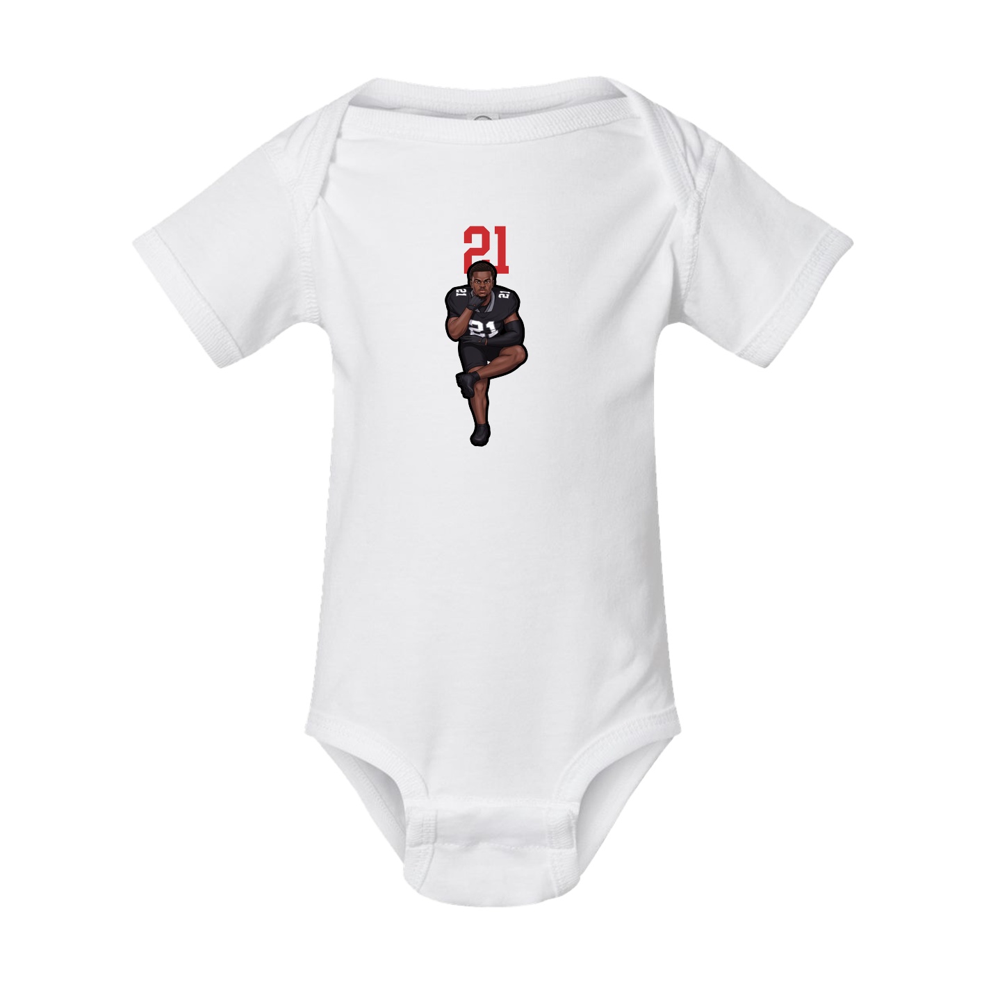 Baby Onesie — Number Top in White