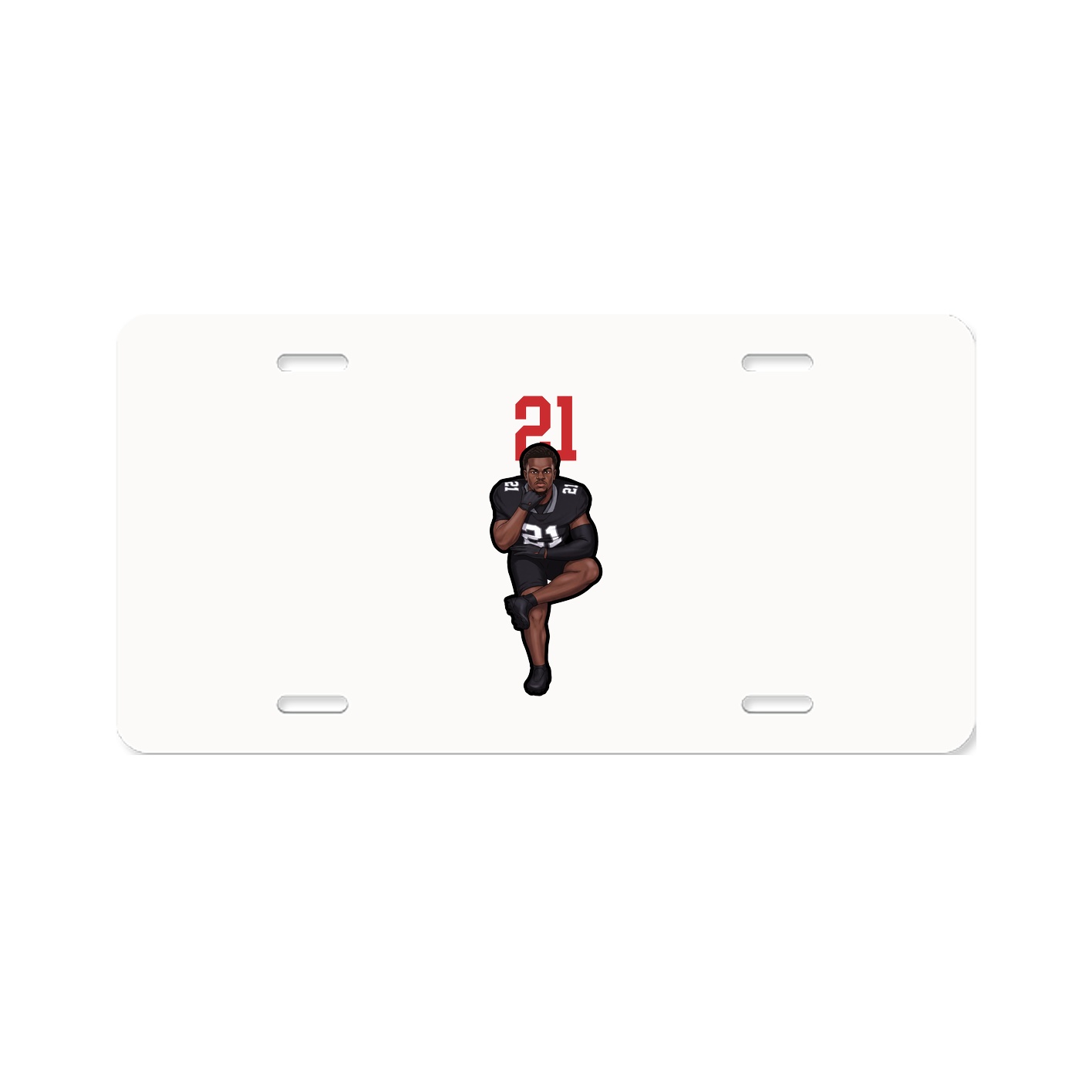 License Plate — Number Top in Classic