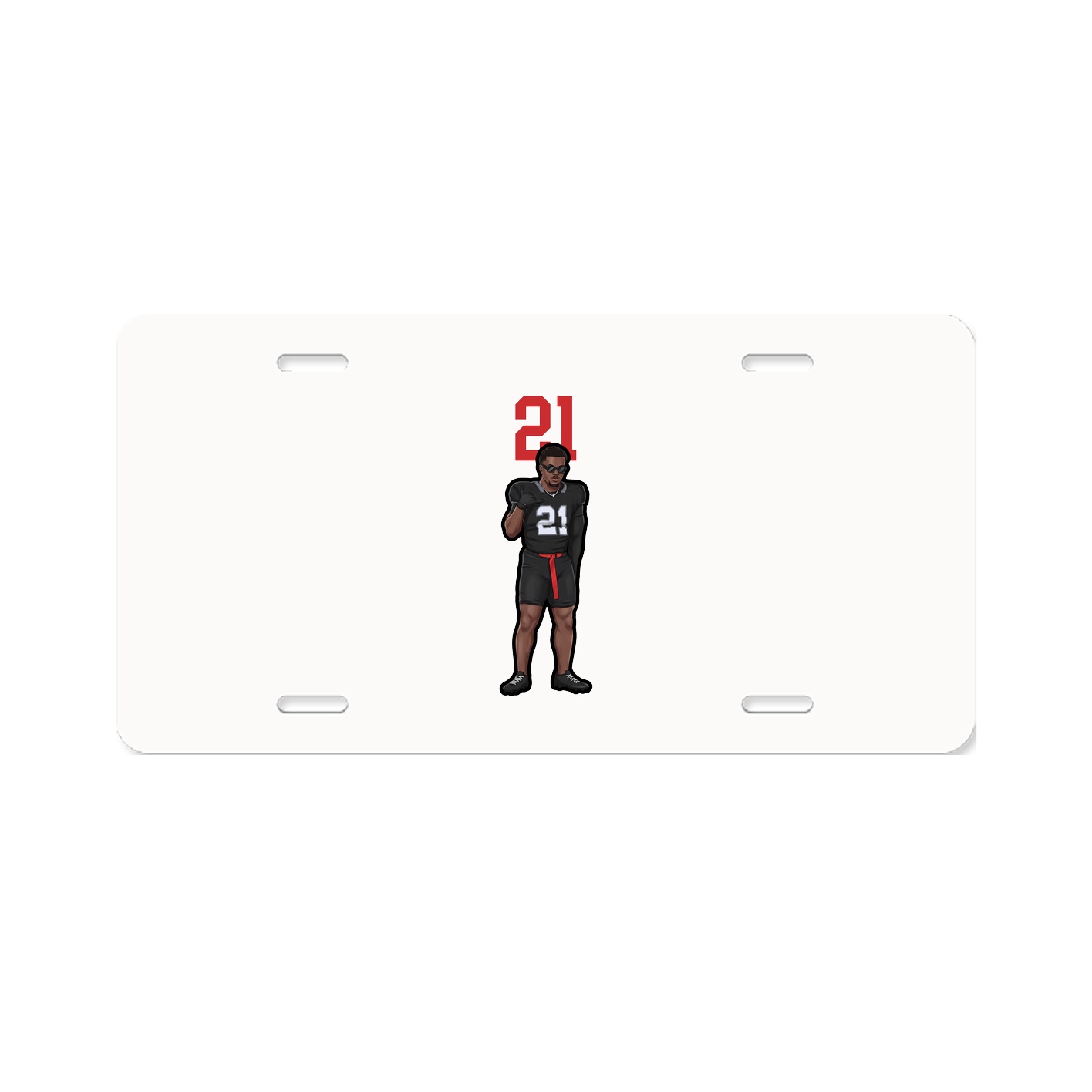 License Plate — Number Top in Classic