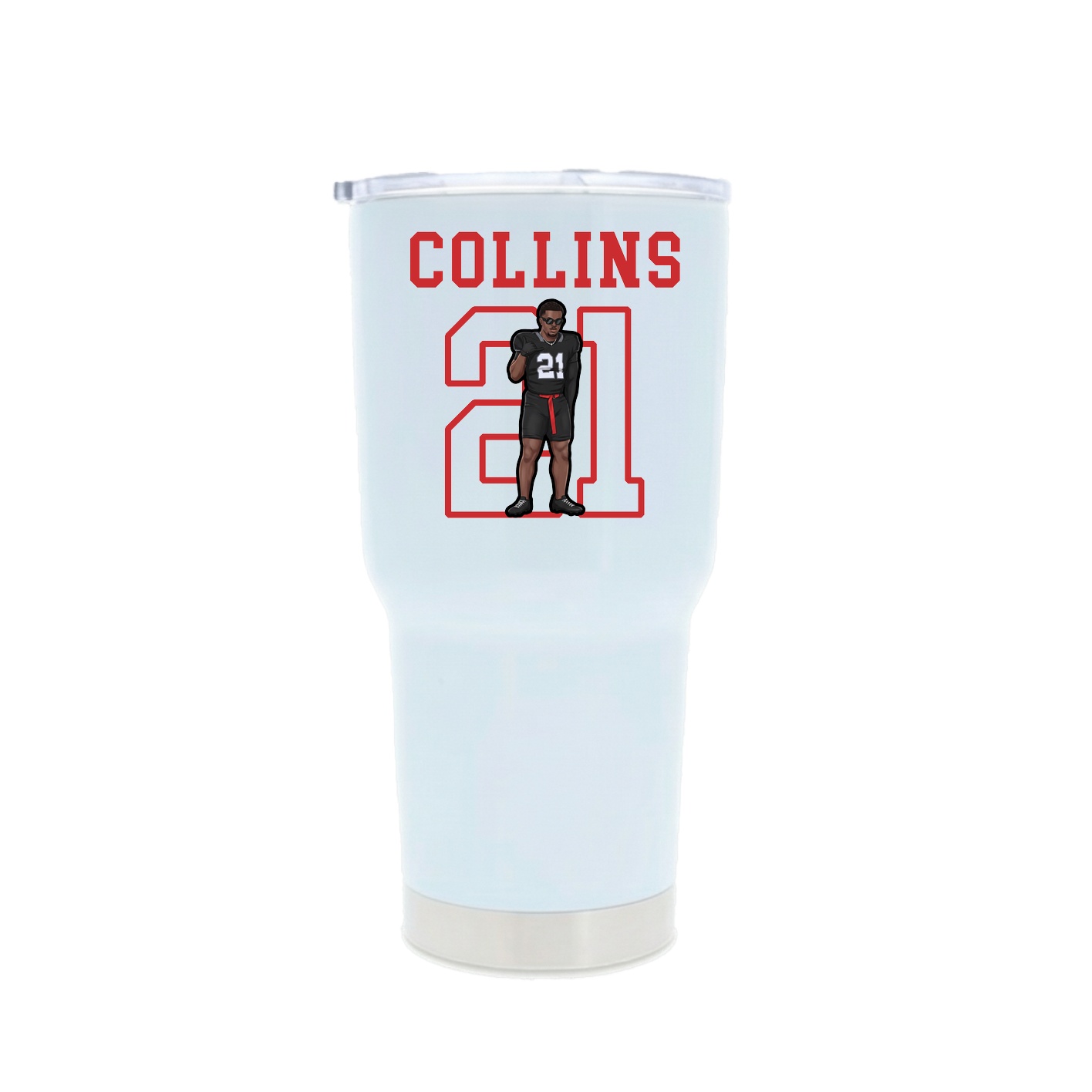 30oz Stainless Steel Tumbler — Shirsey in White