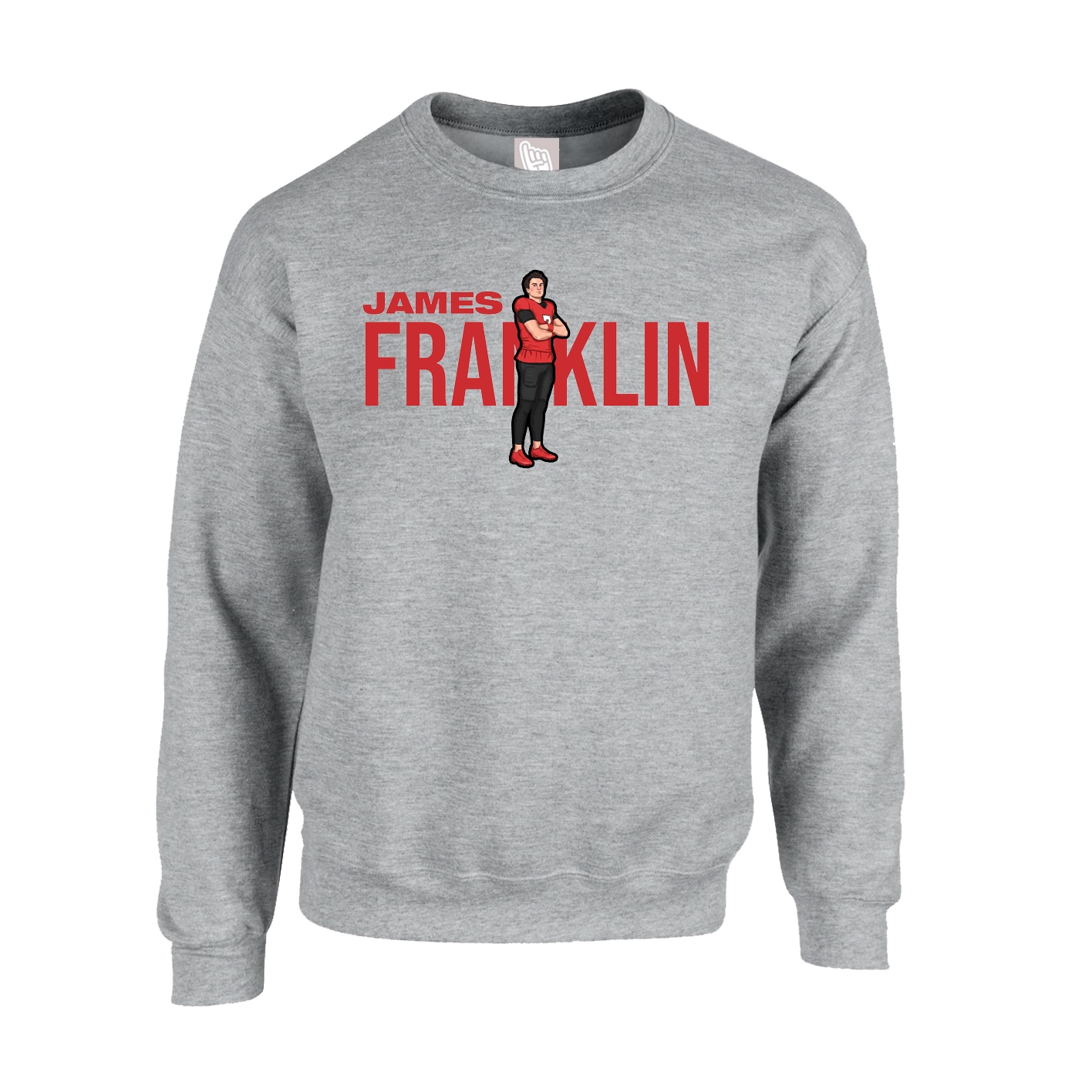 Fleece Crew — Player Name in Grey