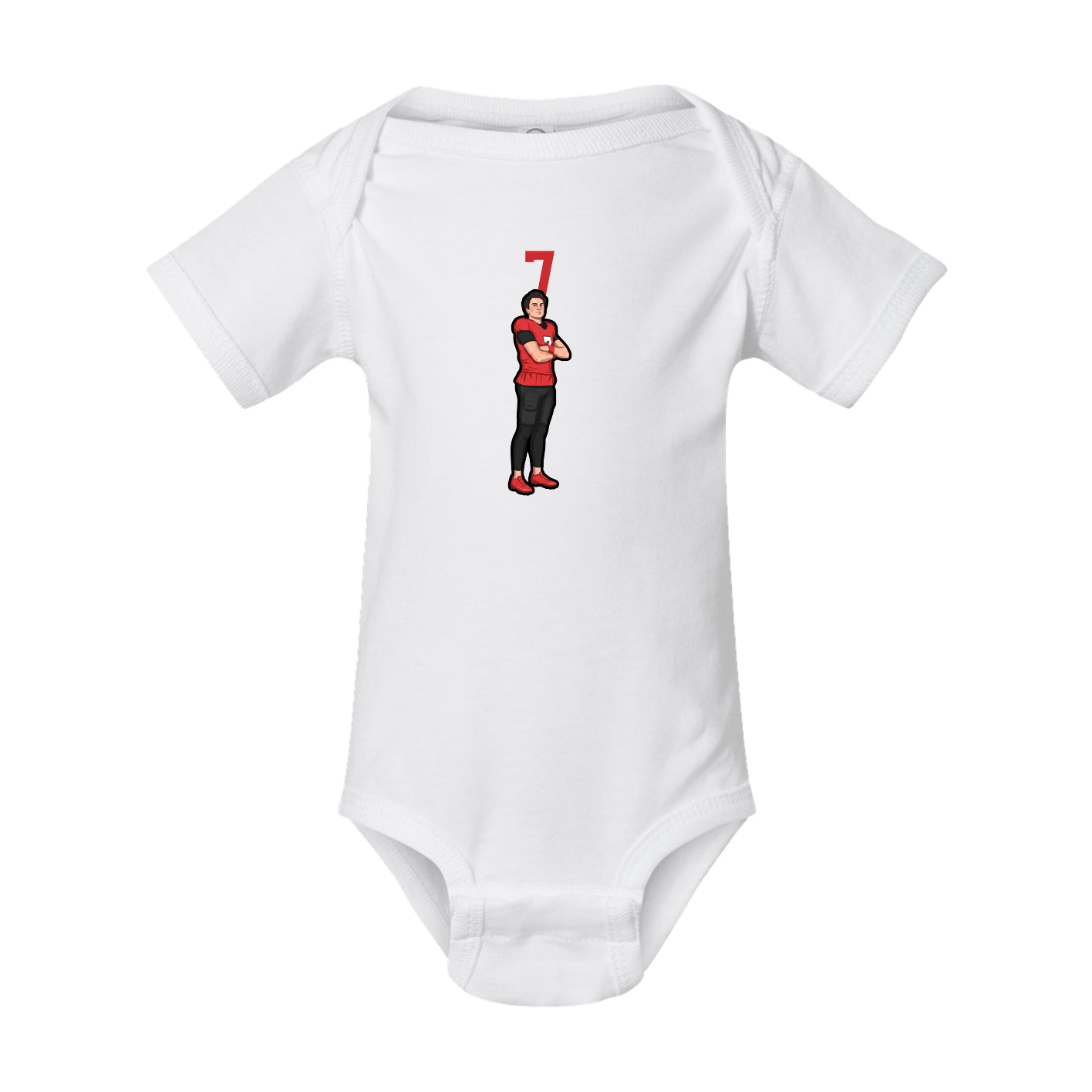 Baby Onesie — Number Top in White