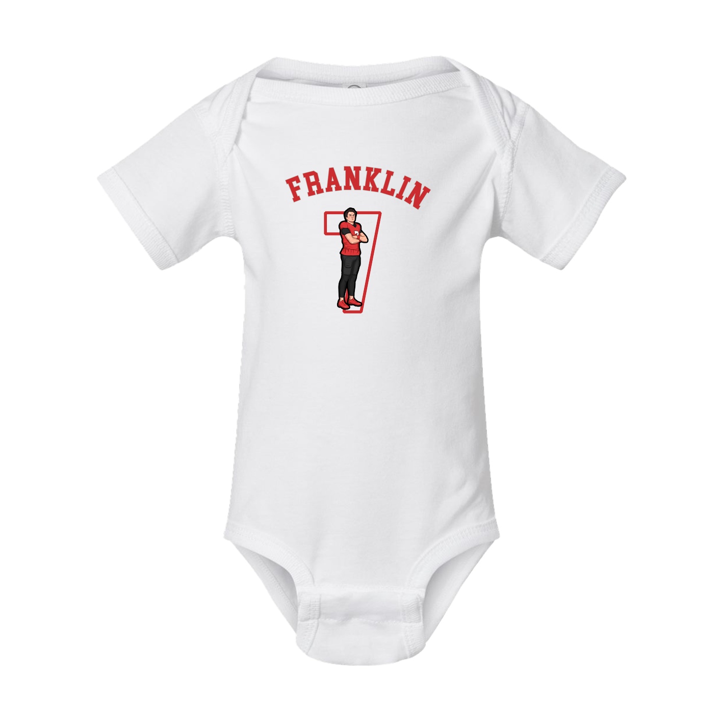 Baby Onesie — Shirsey Arch in White