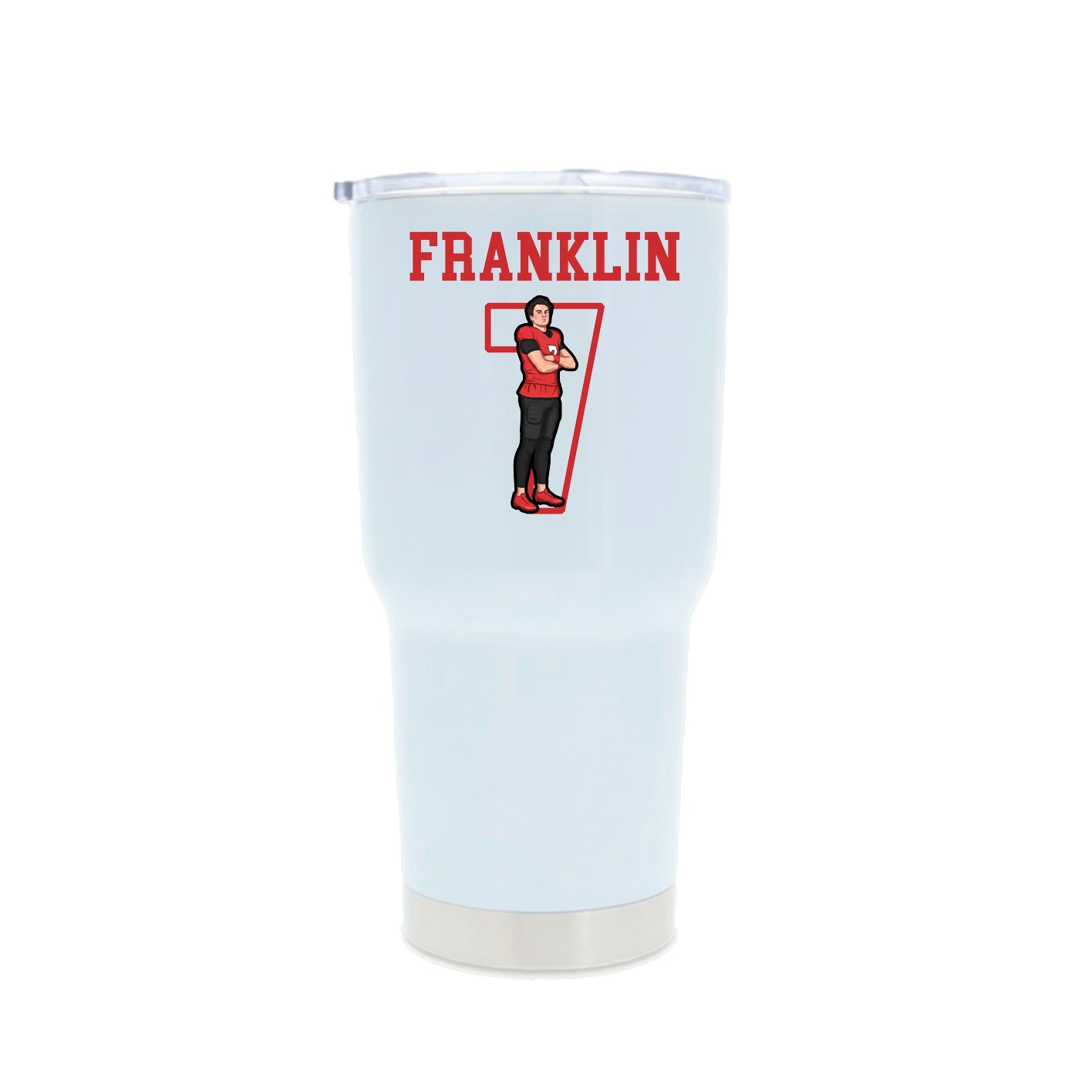 30oz Stainless Steel Tumbler — Shirsey in White