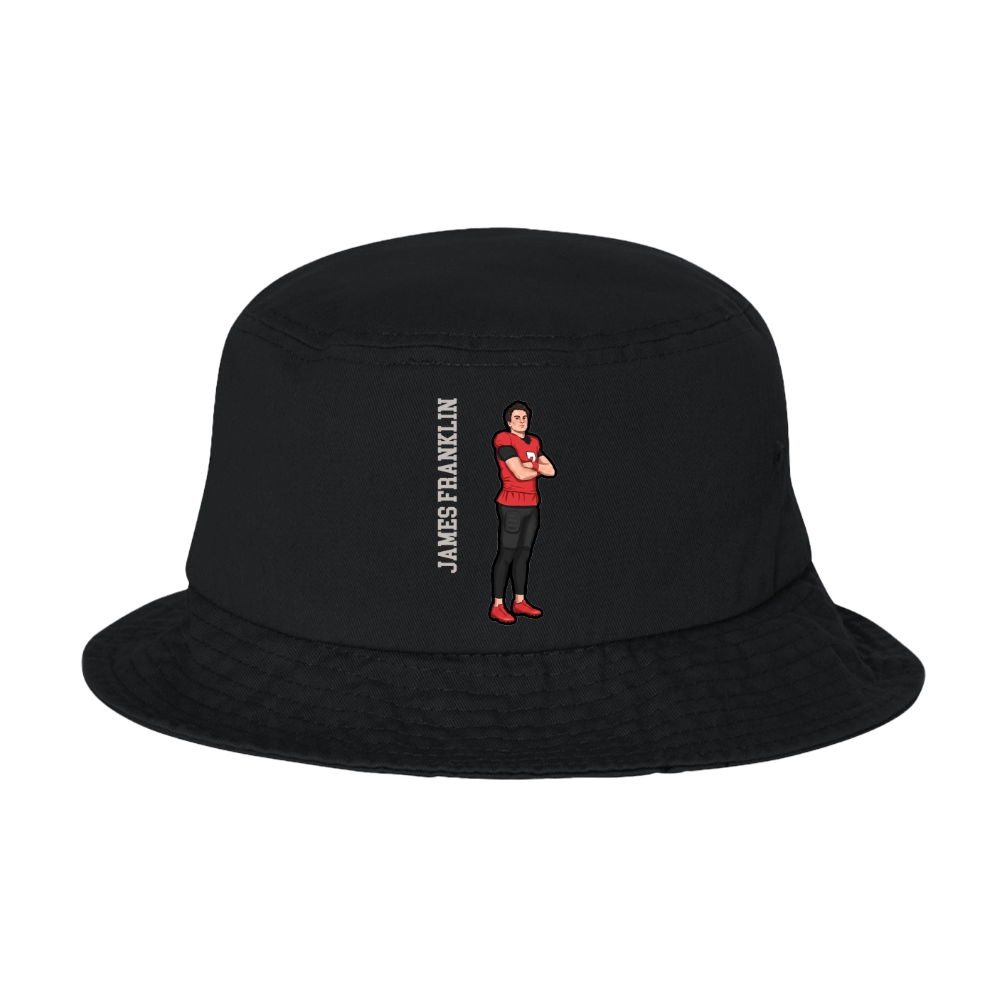 Bucket Cap — Name Vertical in Black
