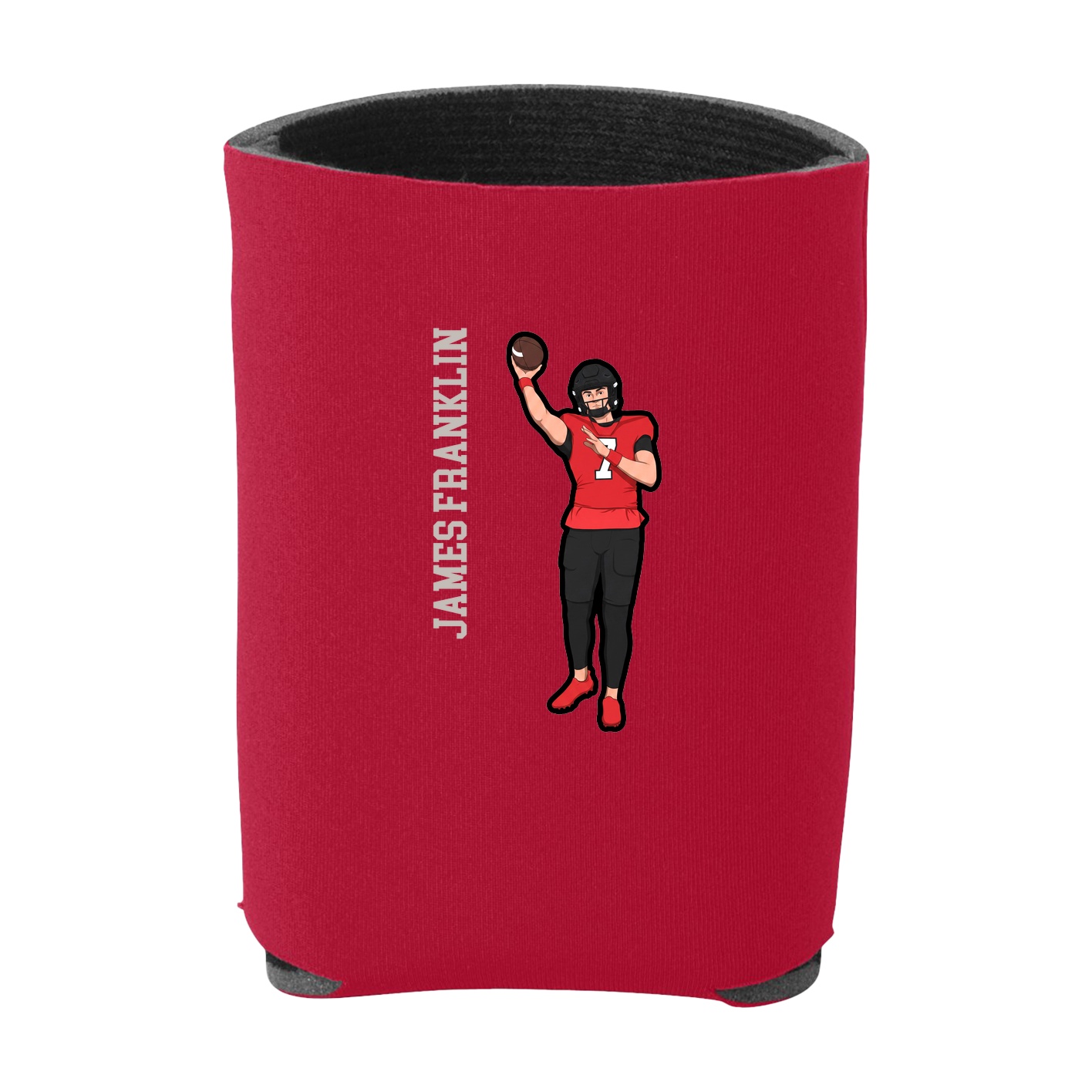 Can Holder — Name Vertical in Red