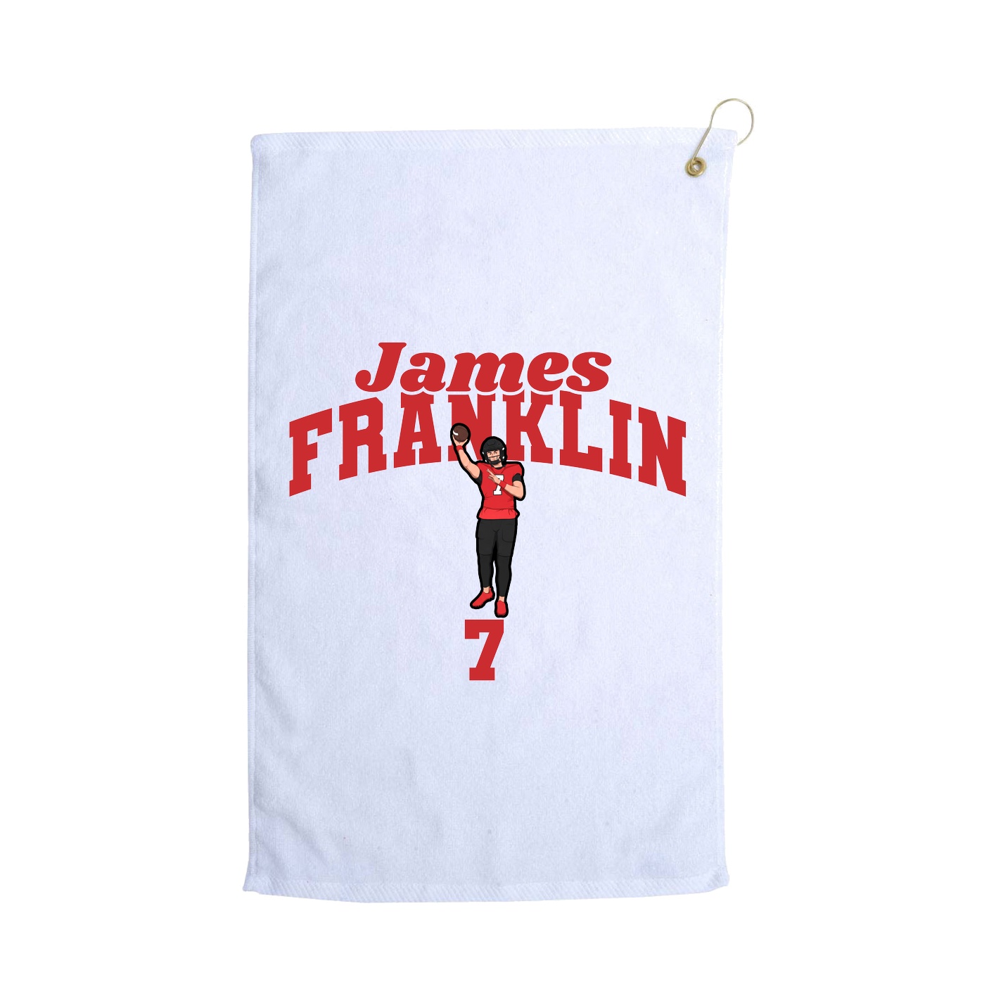 Golf Towel — Signature Arch in White