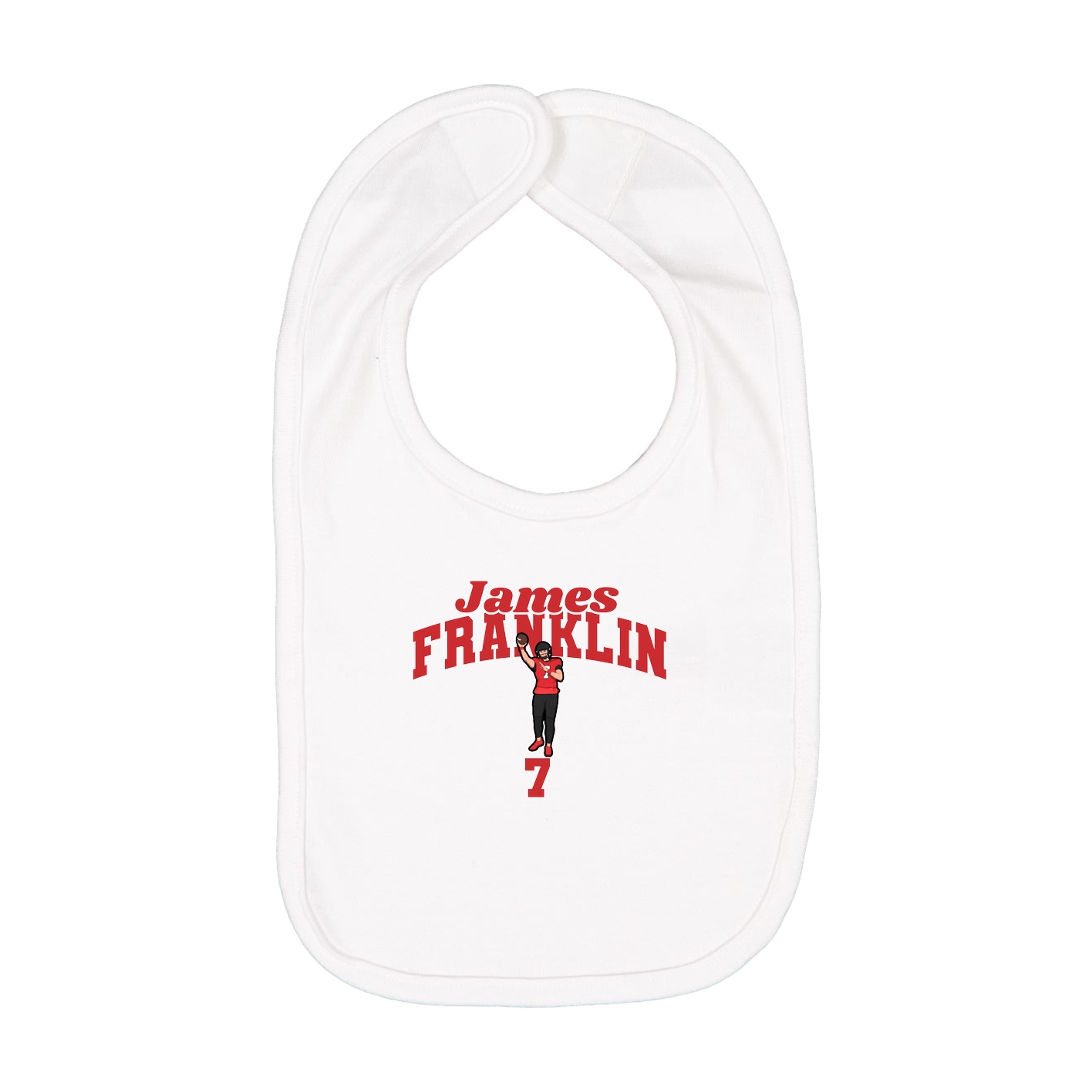 Infant Bib — Signature Arch in White