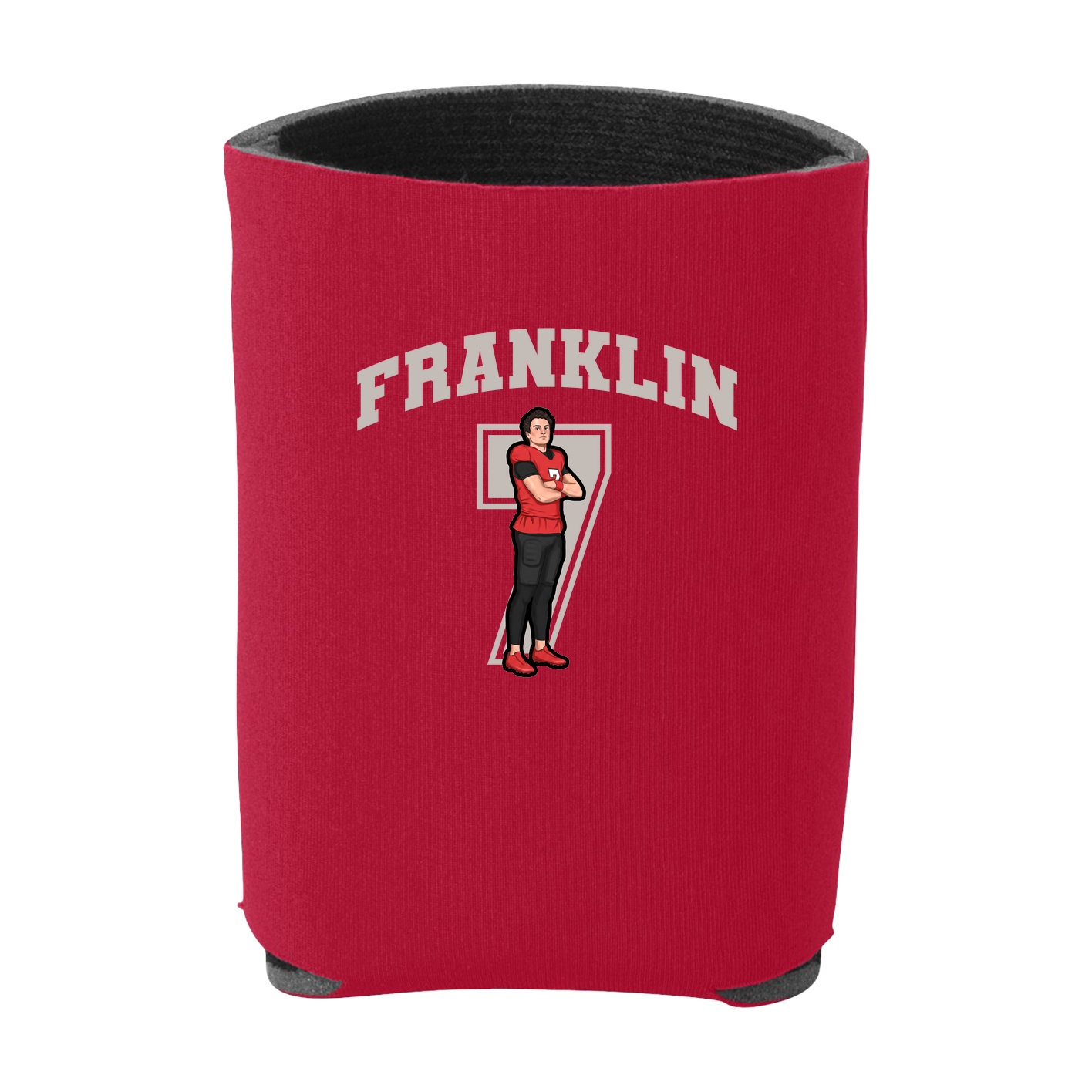 Can Holder — Number in Red