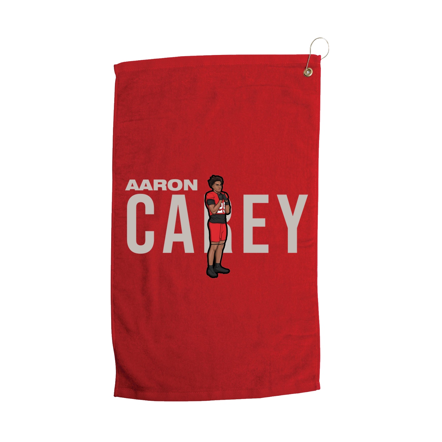 Golf Towel — Player Name in Red