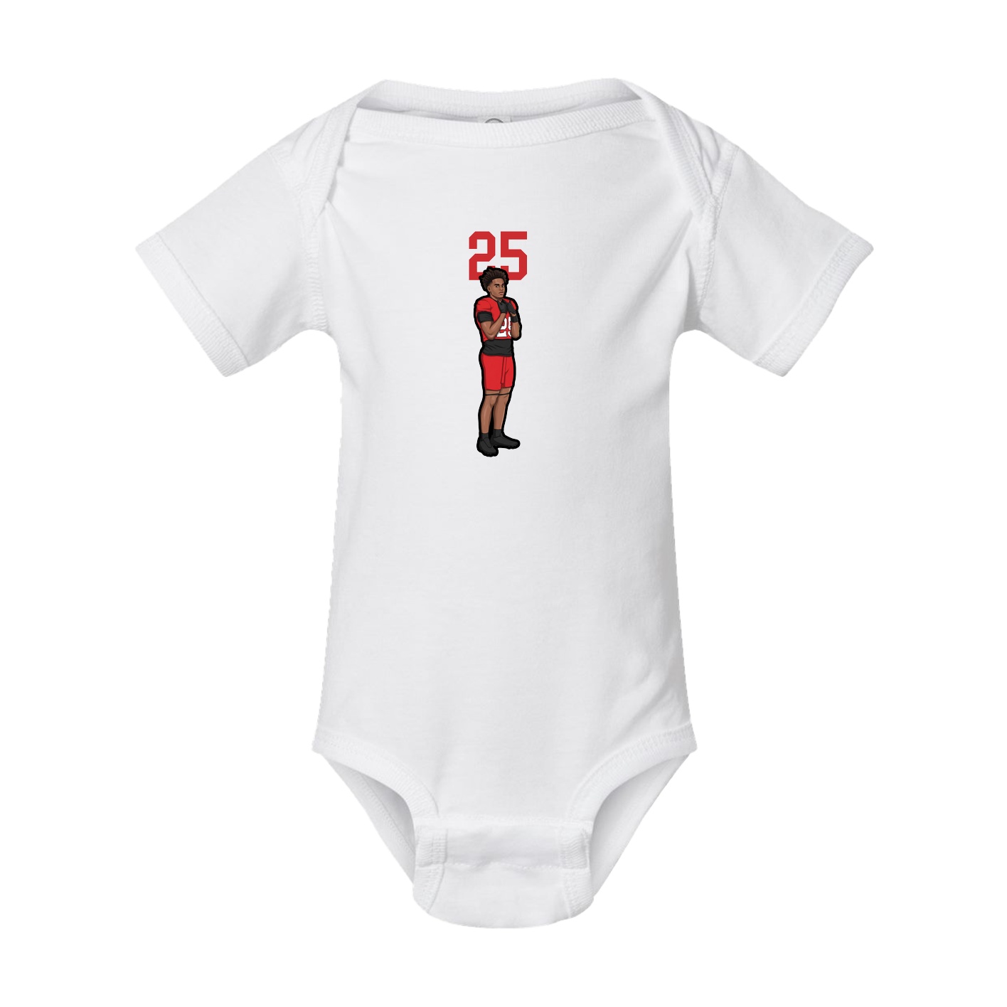 Baby Onesie — Number Top in White