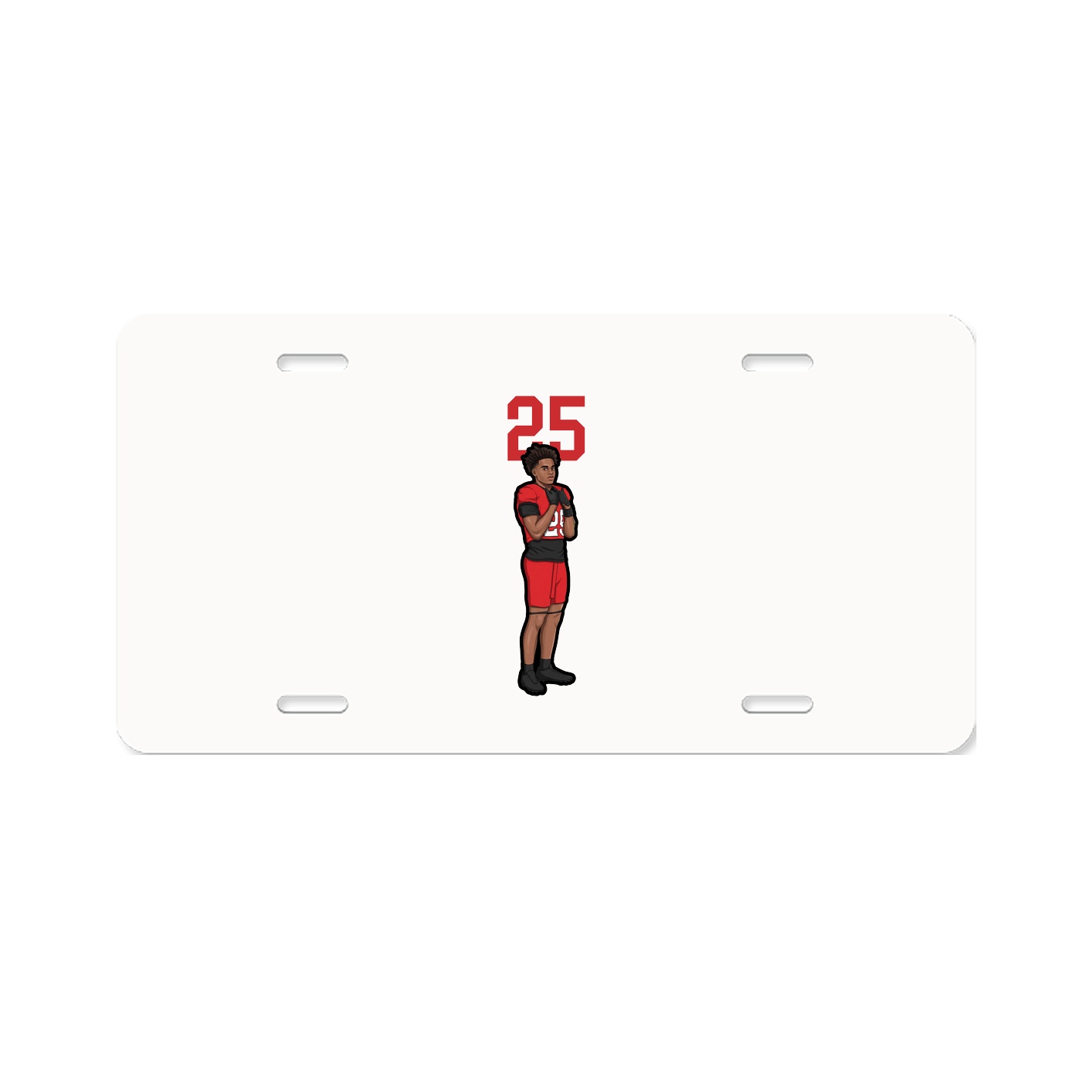 License Plate — Number Top in Classic