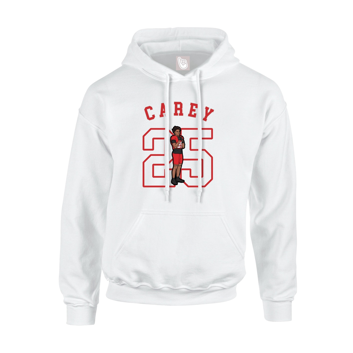 Youth Hoodie — Shirsey Arch in White
