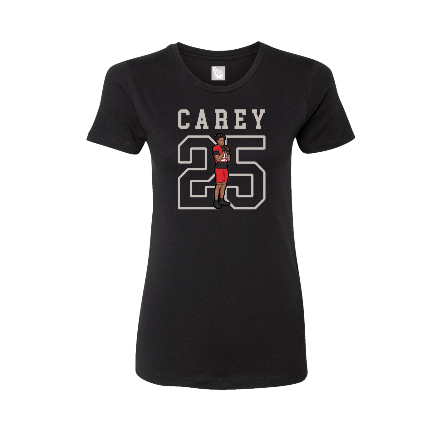 Fitted Women's Tee — Shirsey in Black