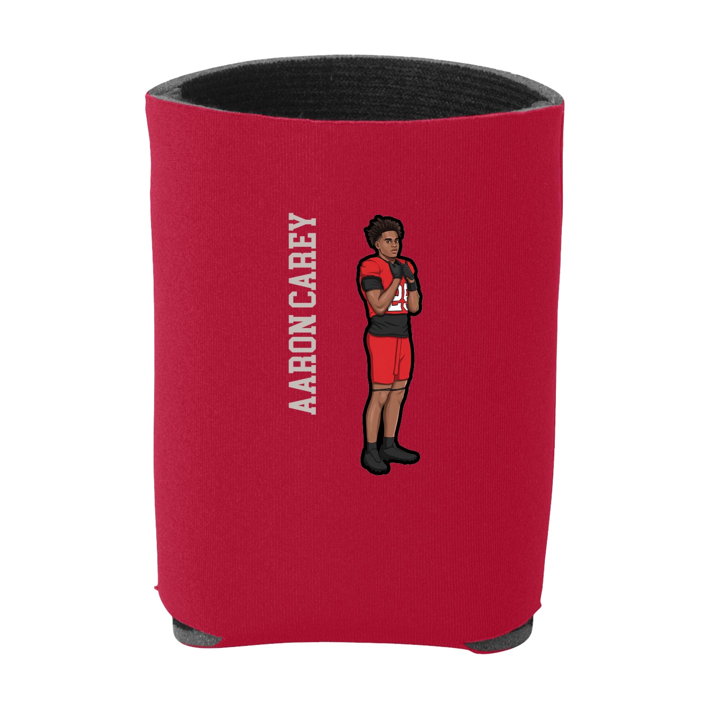 Can Holder — Name Vertical in Red