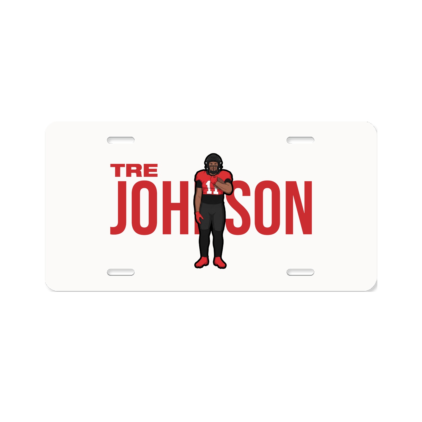 License Plate — Player Name in Classic
