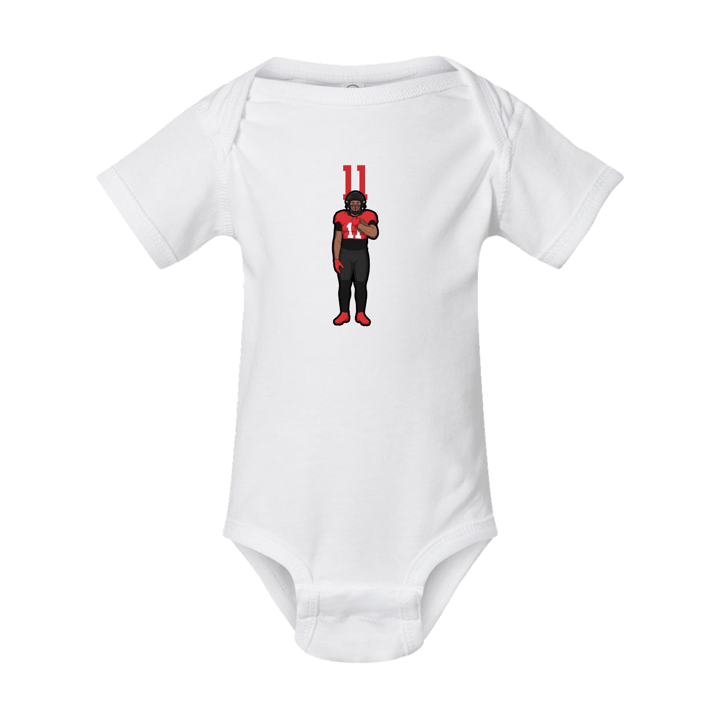Baby Onesie — Number Top in White