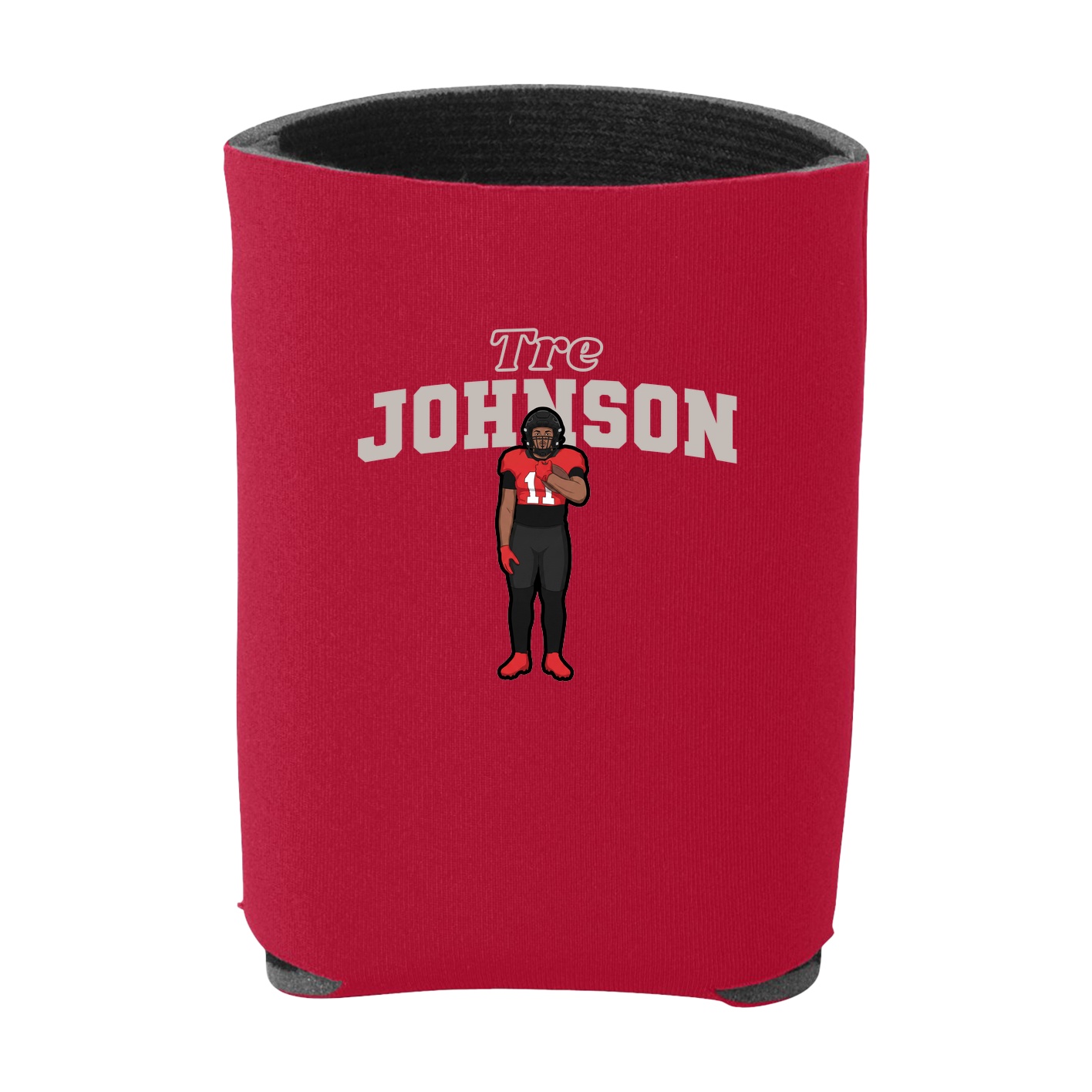 Can Holder — Name Arch in Red