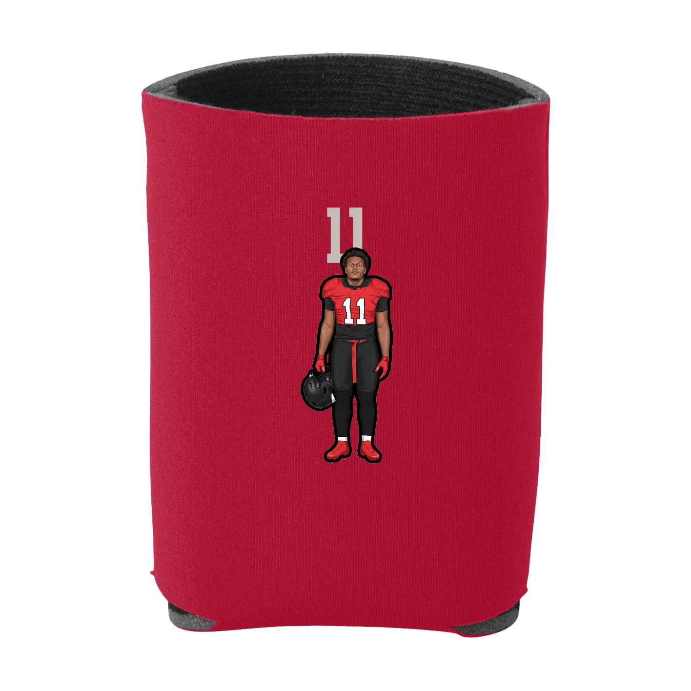 Can Holder — Number Top in Red