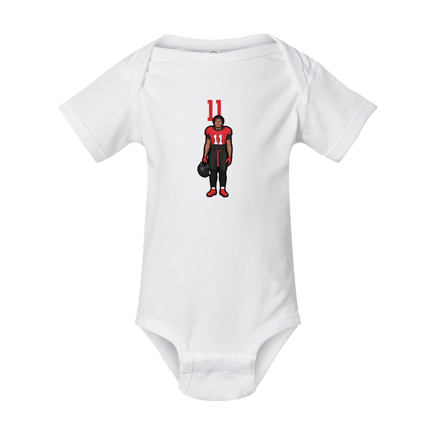 Baby Onesie — Number Top in White