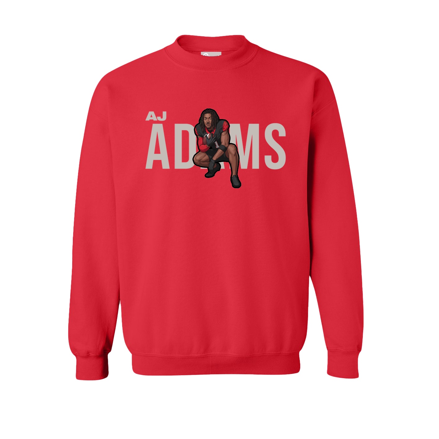 Fleece Crew — Player Name in Red