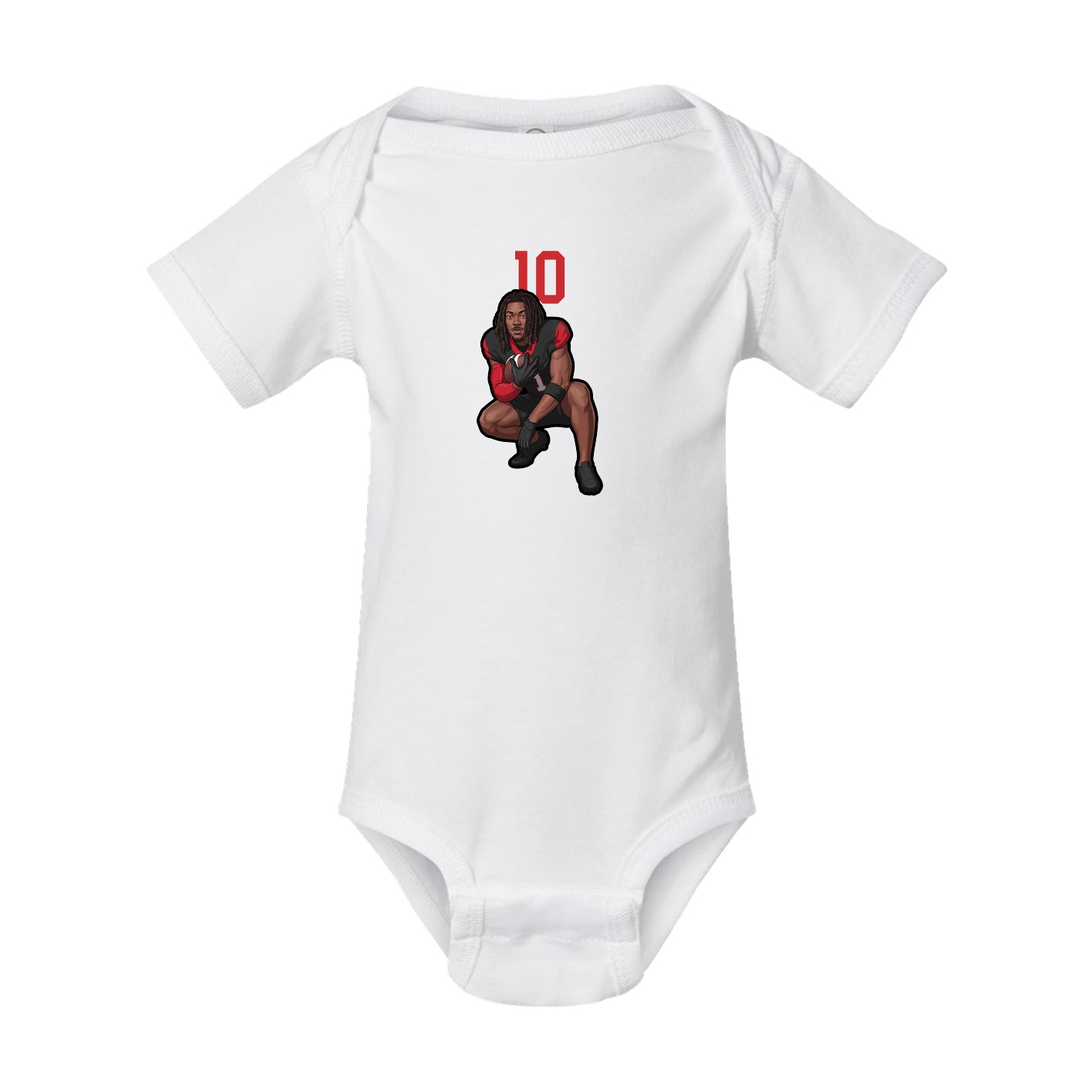 Baby Onesie — Number Top in White