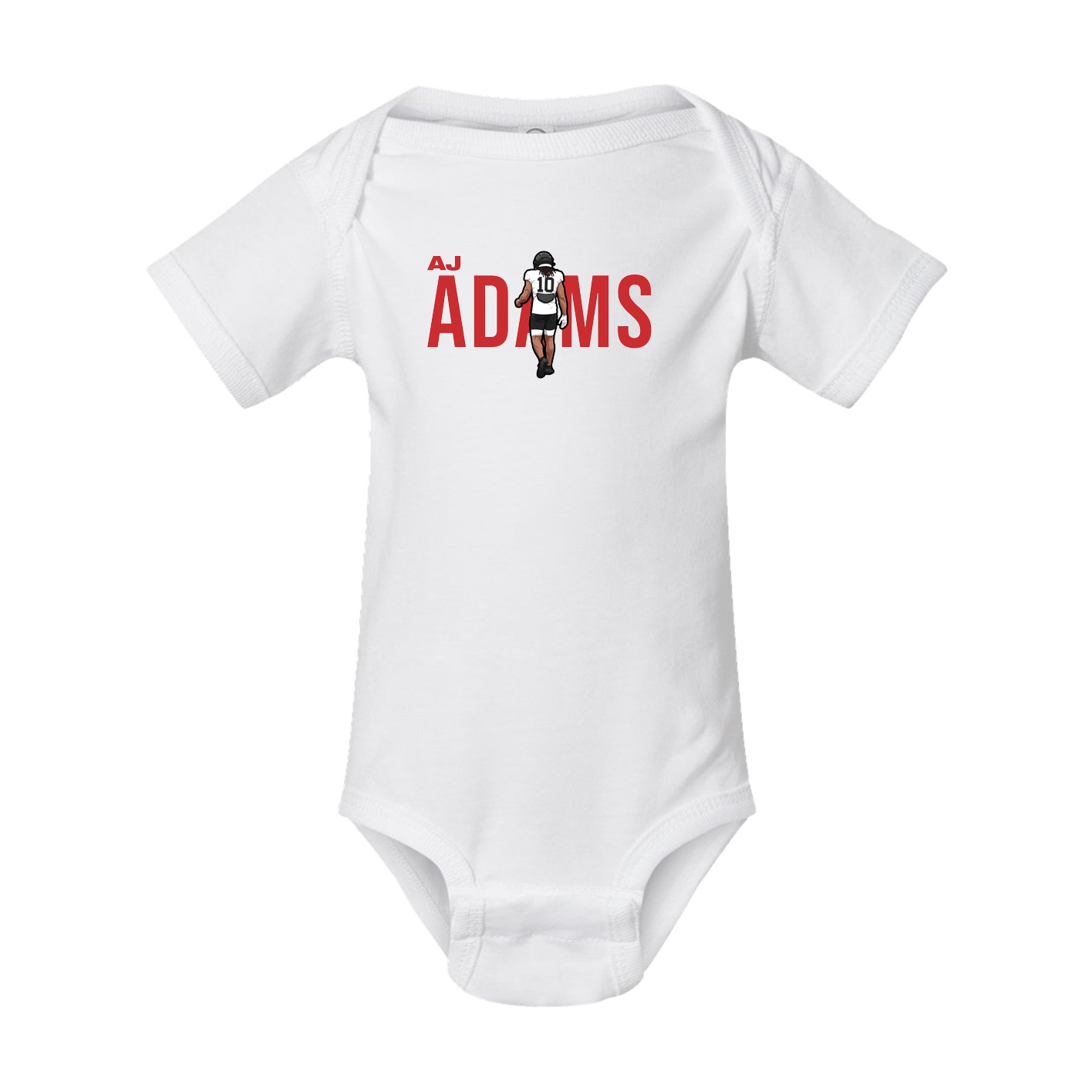 Baby Onesie — Player Name in White