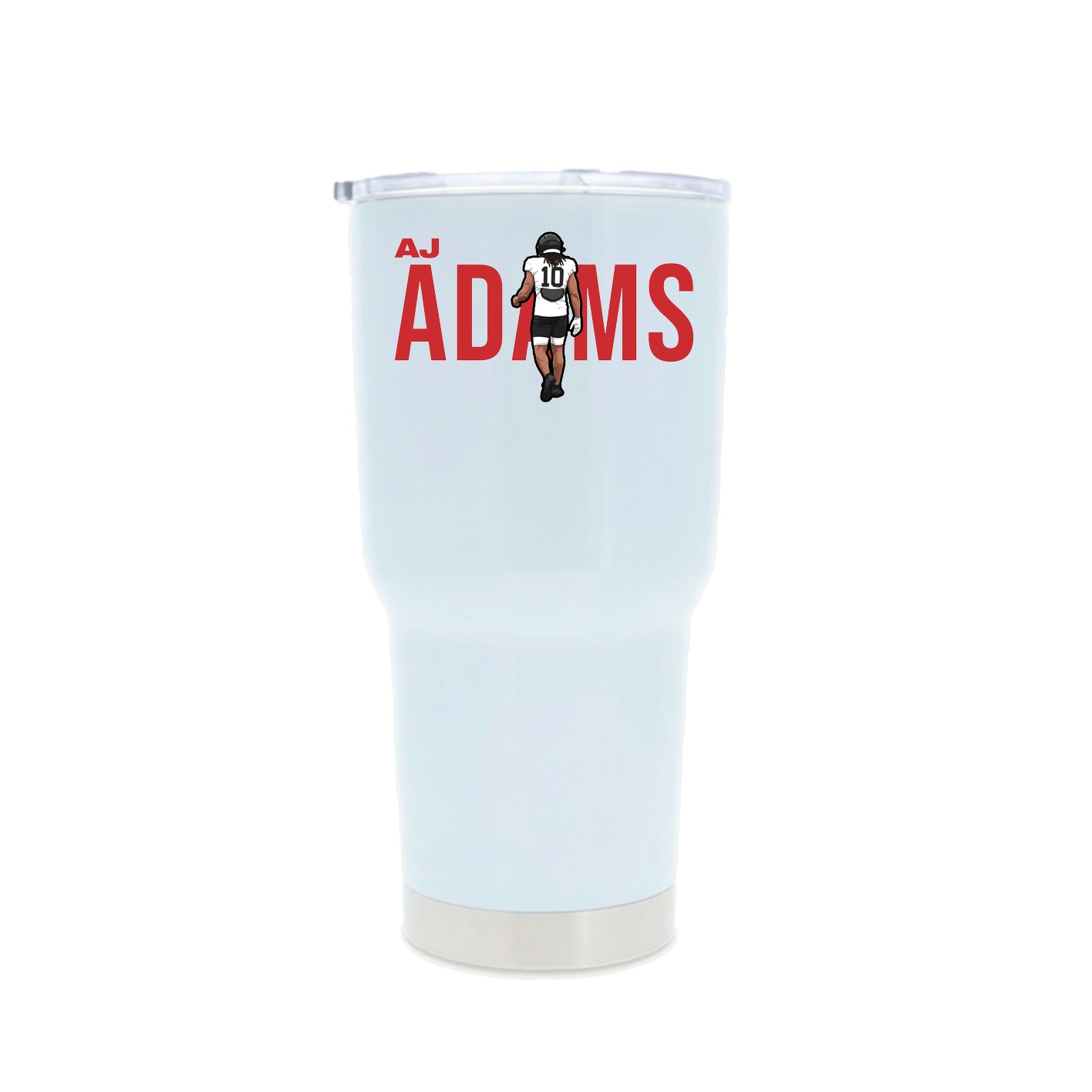 30oz Stainless Steel Tumbler — Player Name in White