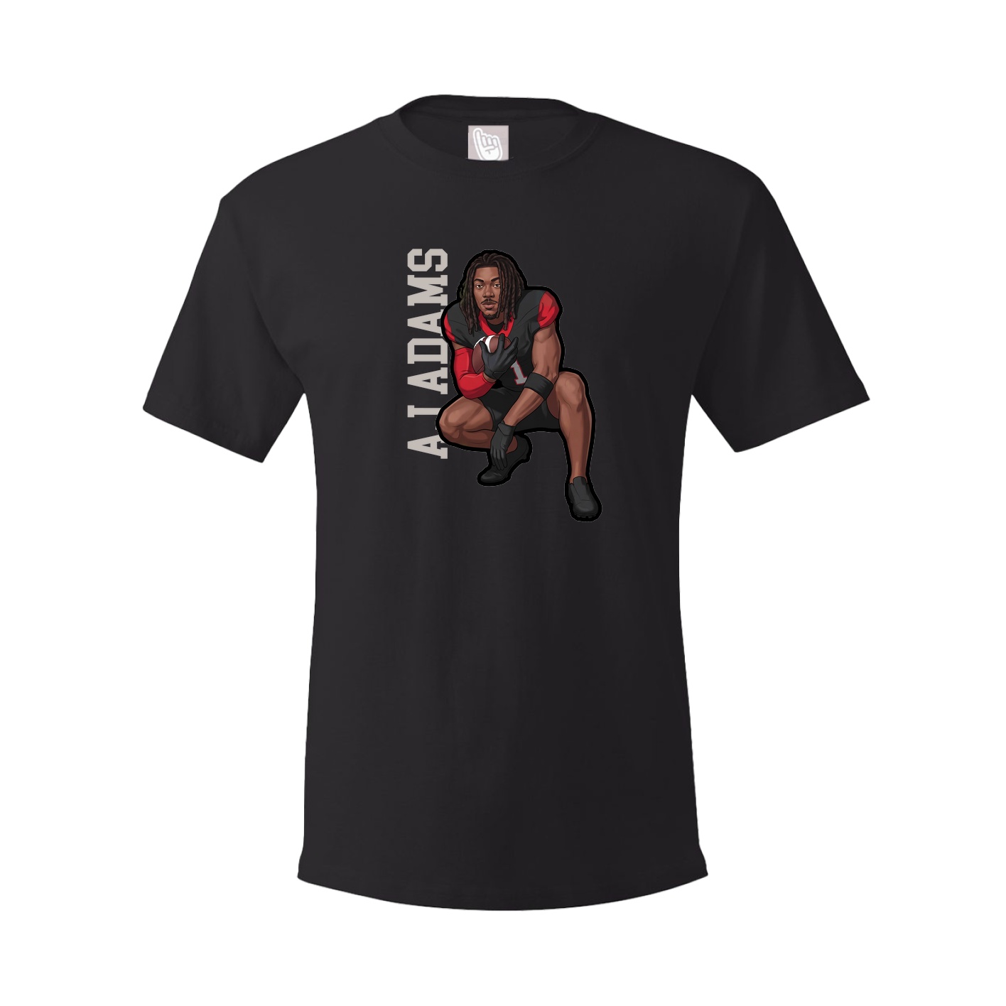 Youth Tee — Name Vertical in Black