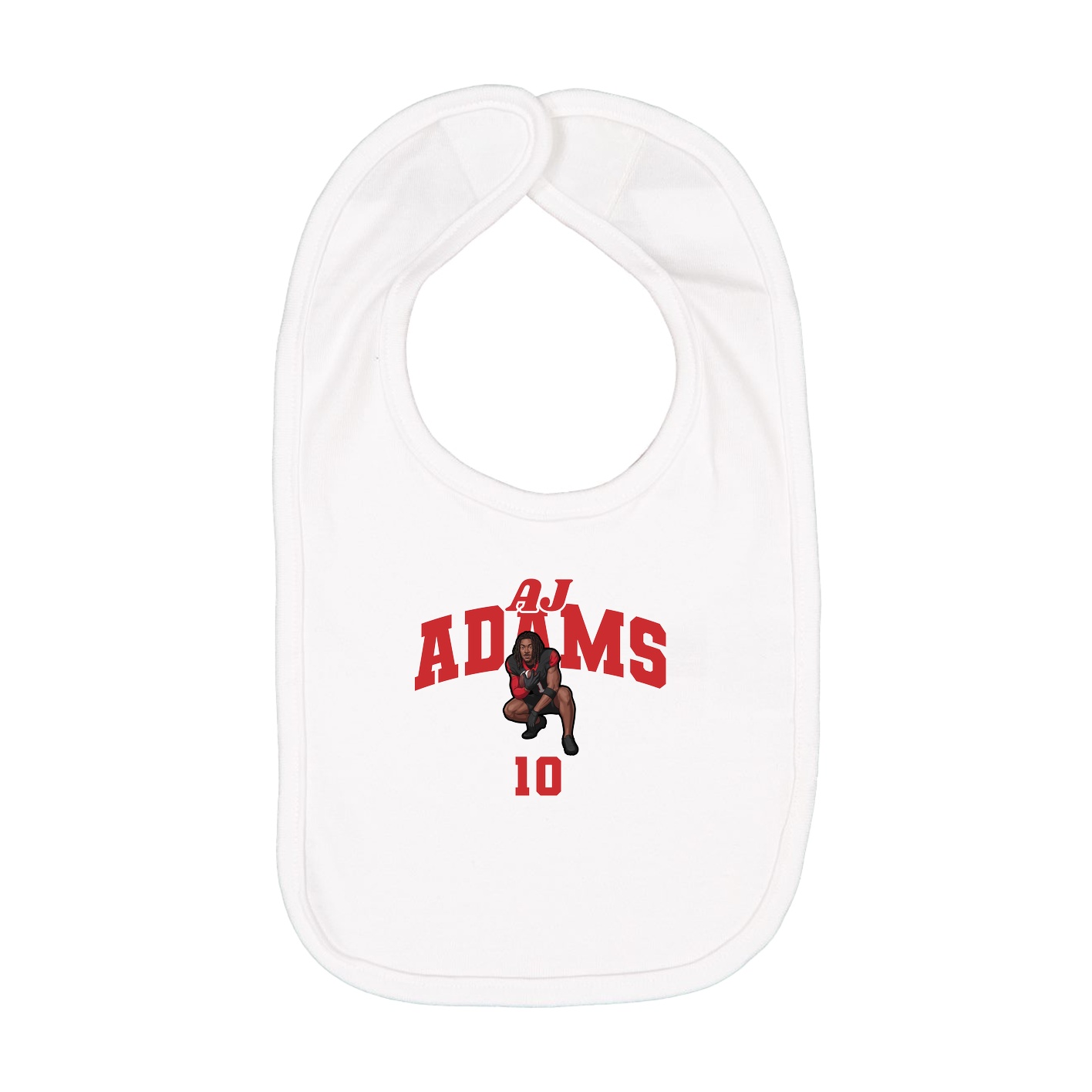 Infant Bib — Signature Arch in White