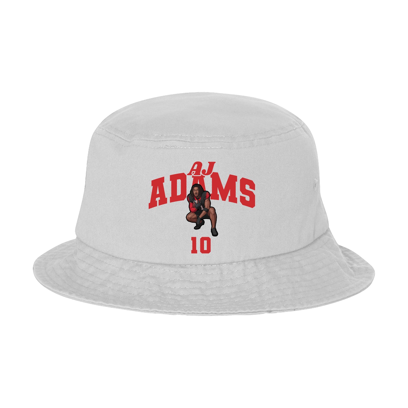Bucket Cap — Signature Arch in White