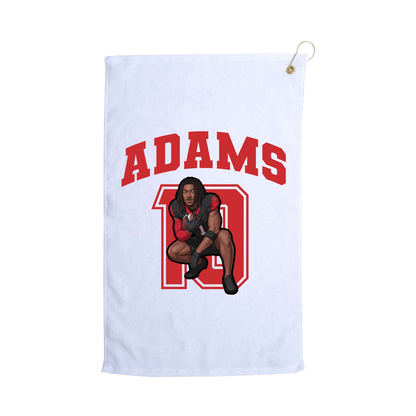Golf Towel — Number in White